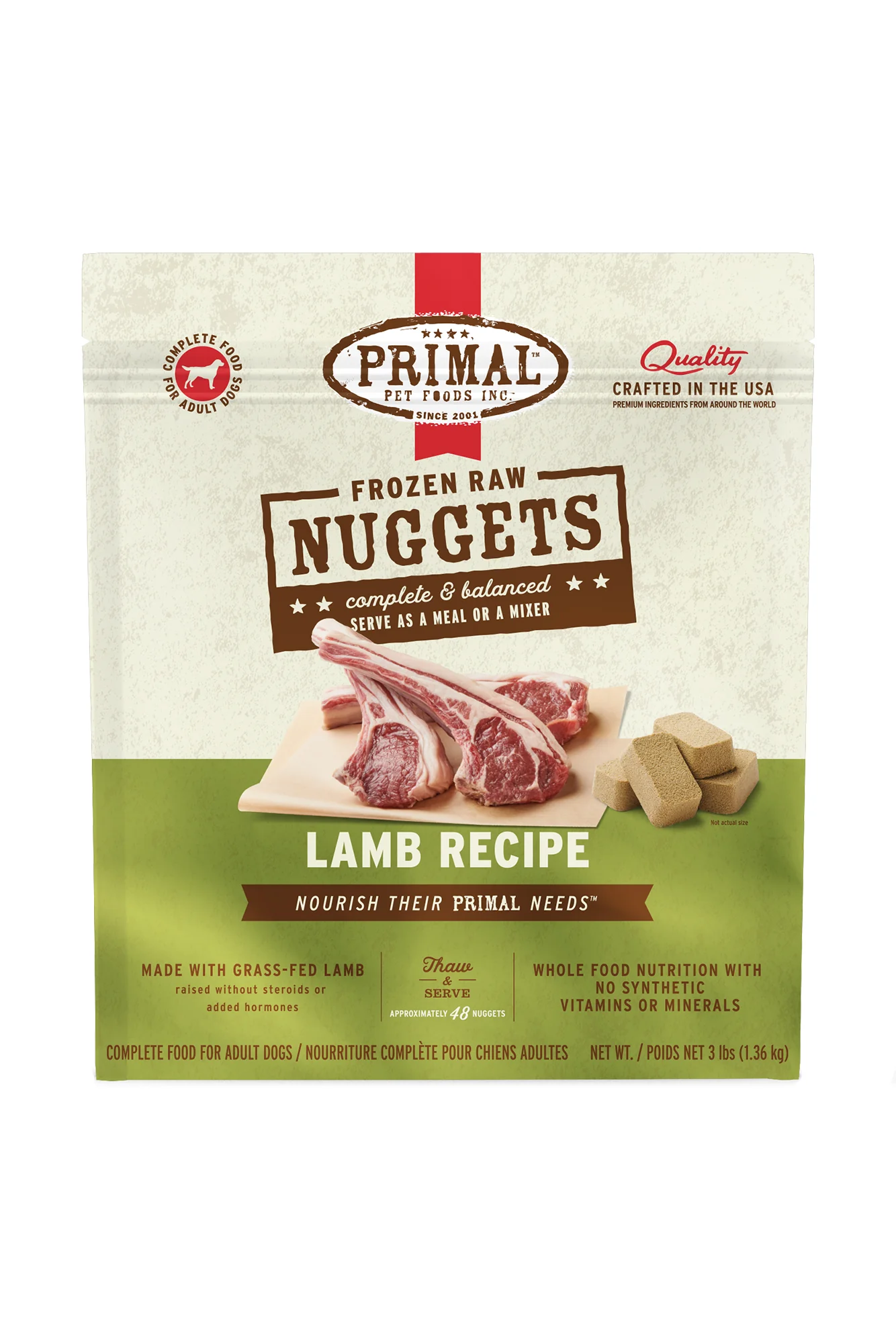Primal Lamb Frozen Raw Dog Food - Image 2