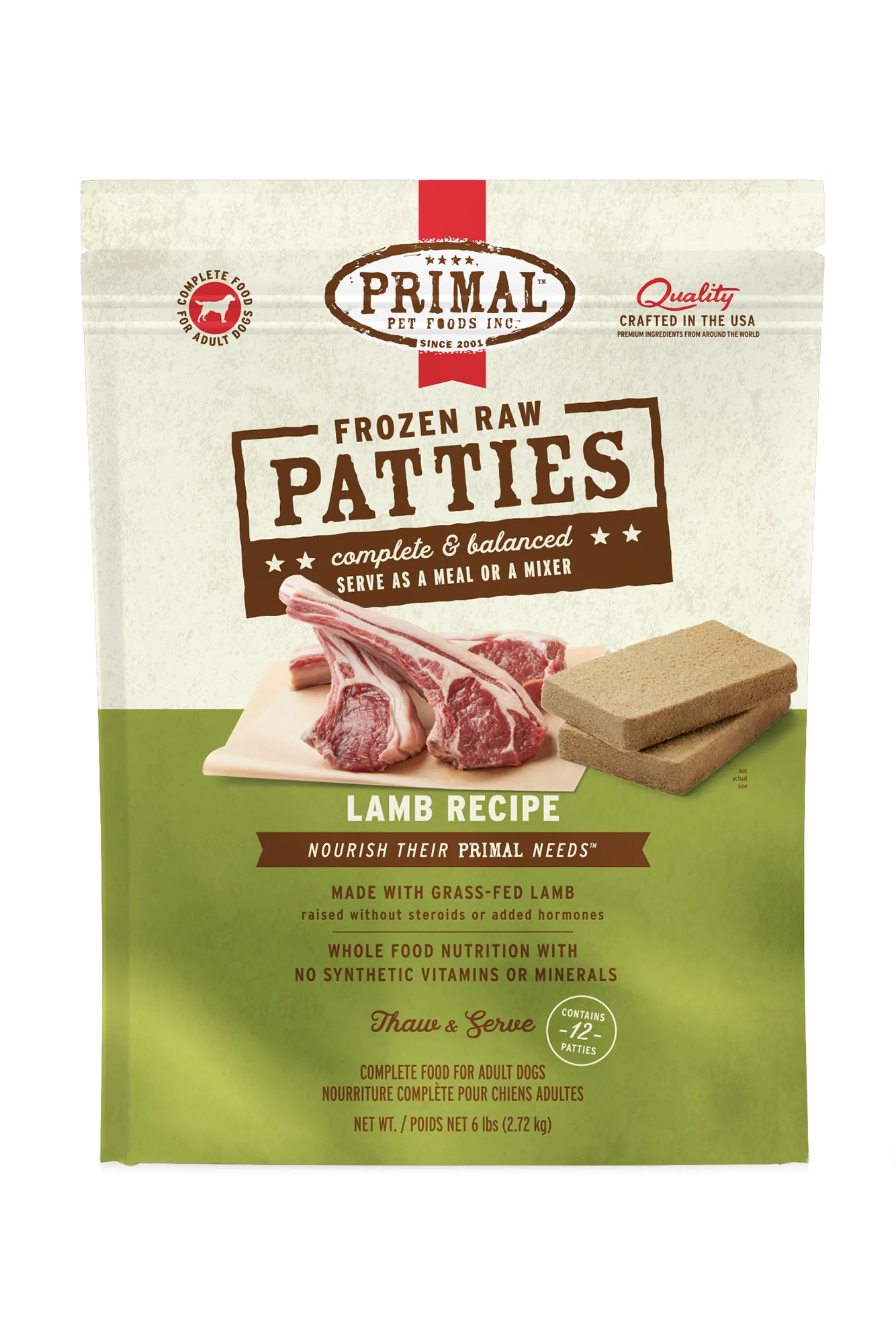 Primal Lamb Frozen Raw Dog Food - Image 4