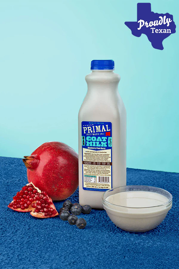 Primal Raw Goat Milk Blueberry and Pom Burst Frozen Supplement for Pets - Image 3