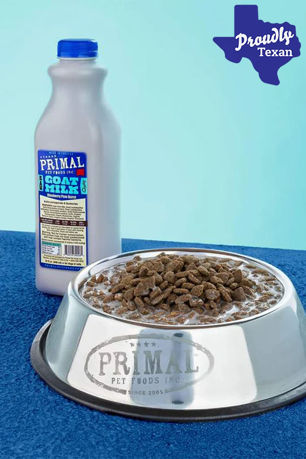 Primal Raw Goat Milk Blueberry and Pom Burst Frozen Supplement for Pets - Image 4