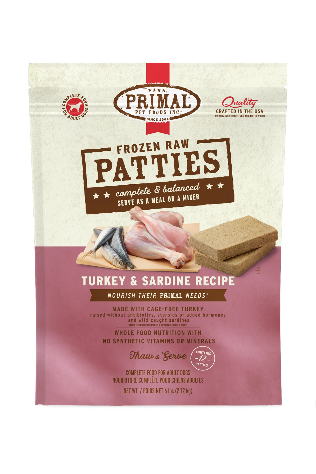 Primal Turkey and Sardine Frozen Raw Dog Food - Image 4