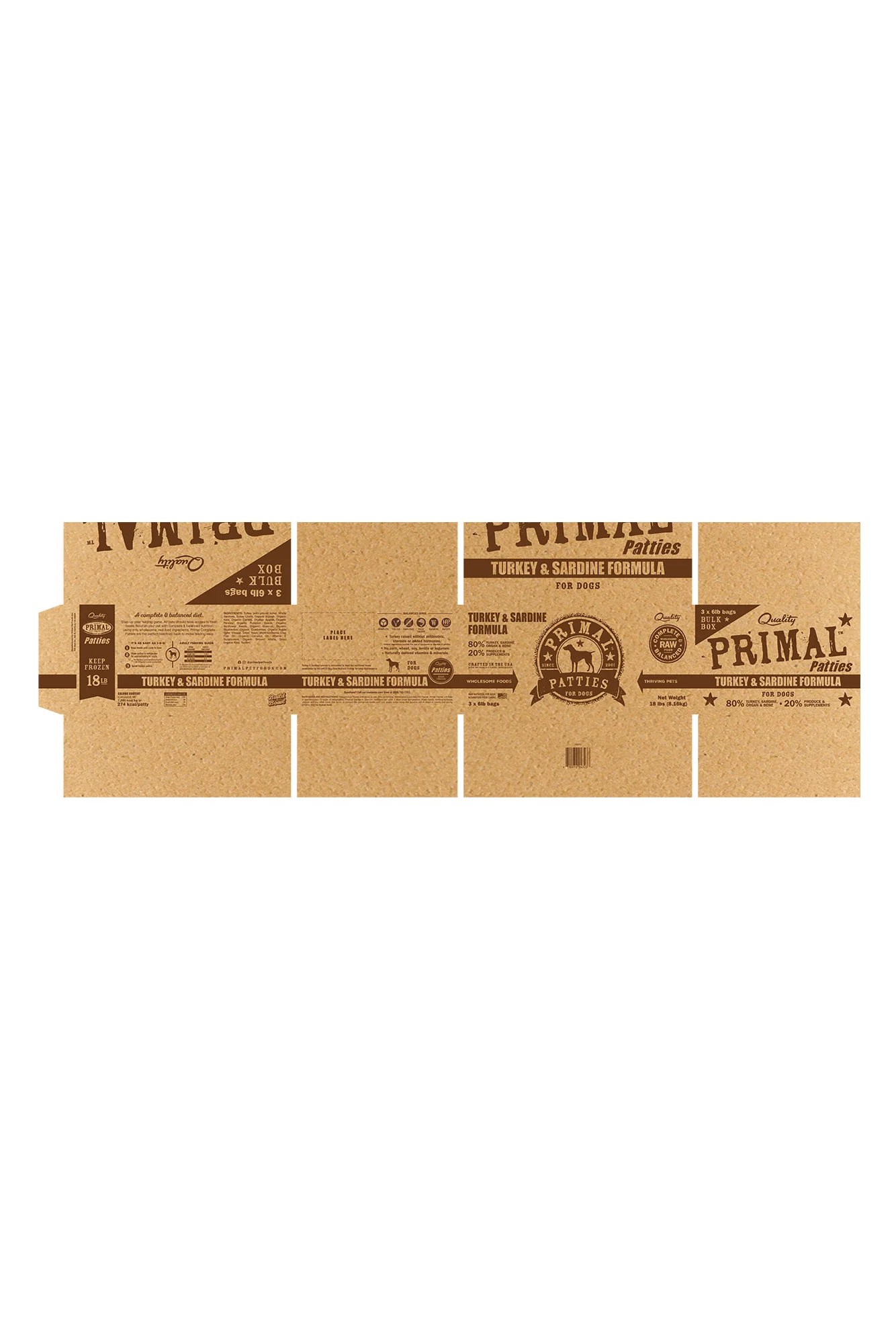 Primal Turkey and Sardine Frozen Raw Dog Food - Image 6