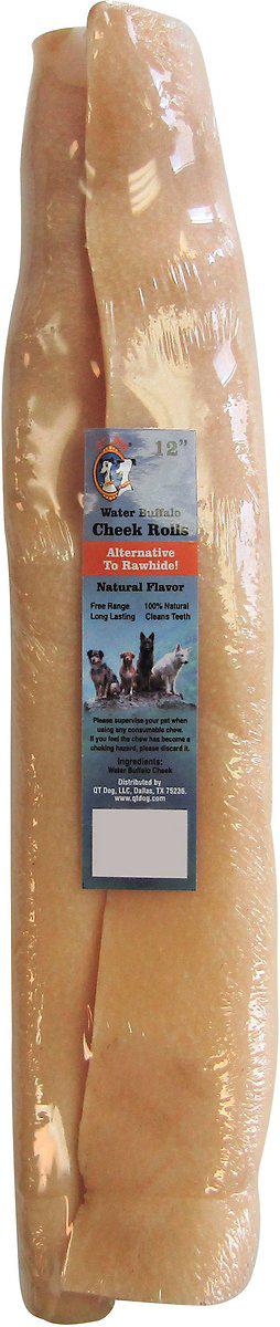QT Dog Water Buffalo Cheek Roll - Image 2
