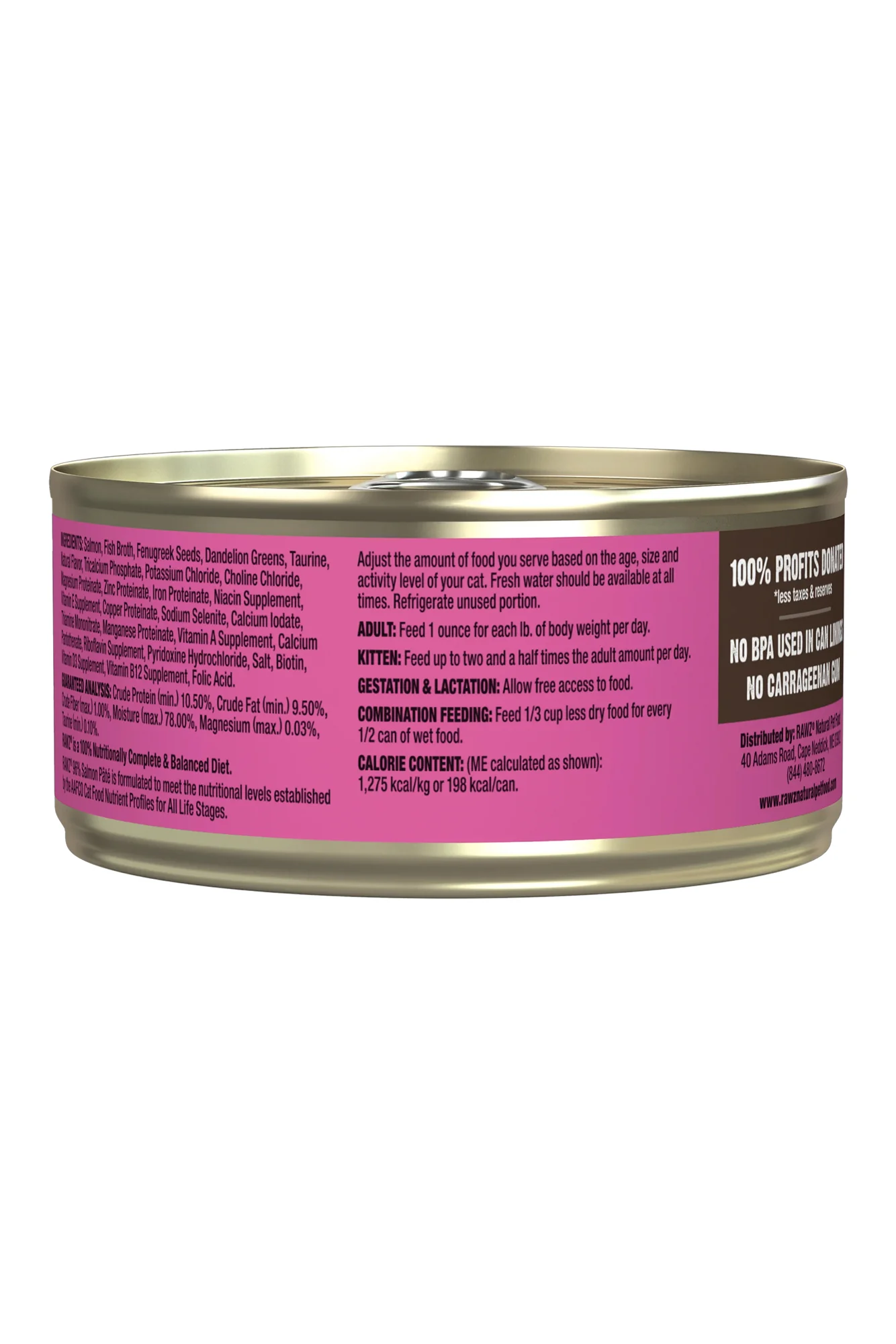 Rawz 96% Salmon Pate Wet Cat Food - Image 2