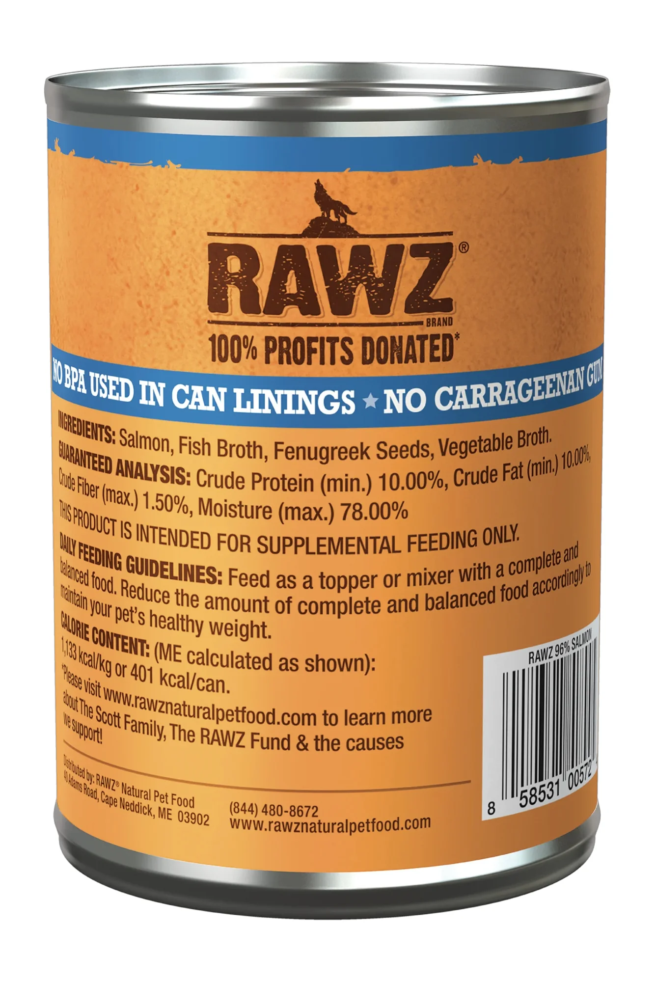 Rawz 96% Salmon Wet Dog Topper - Image 2