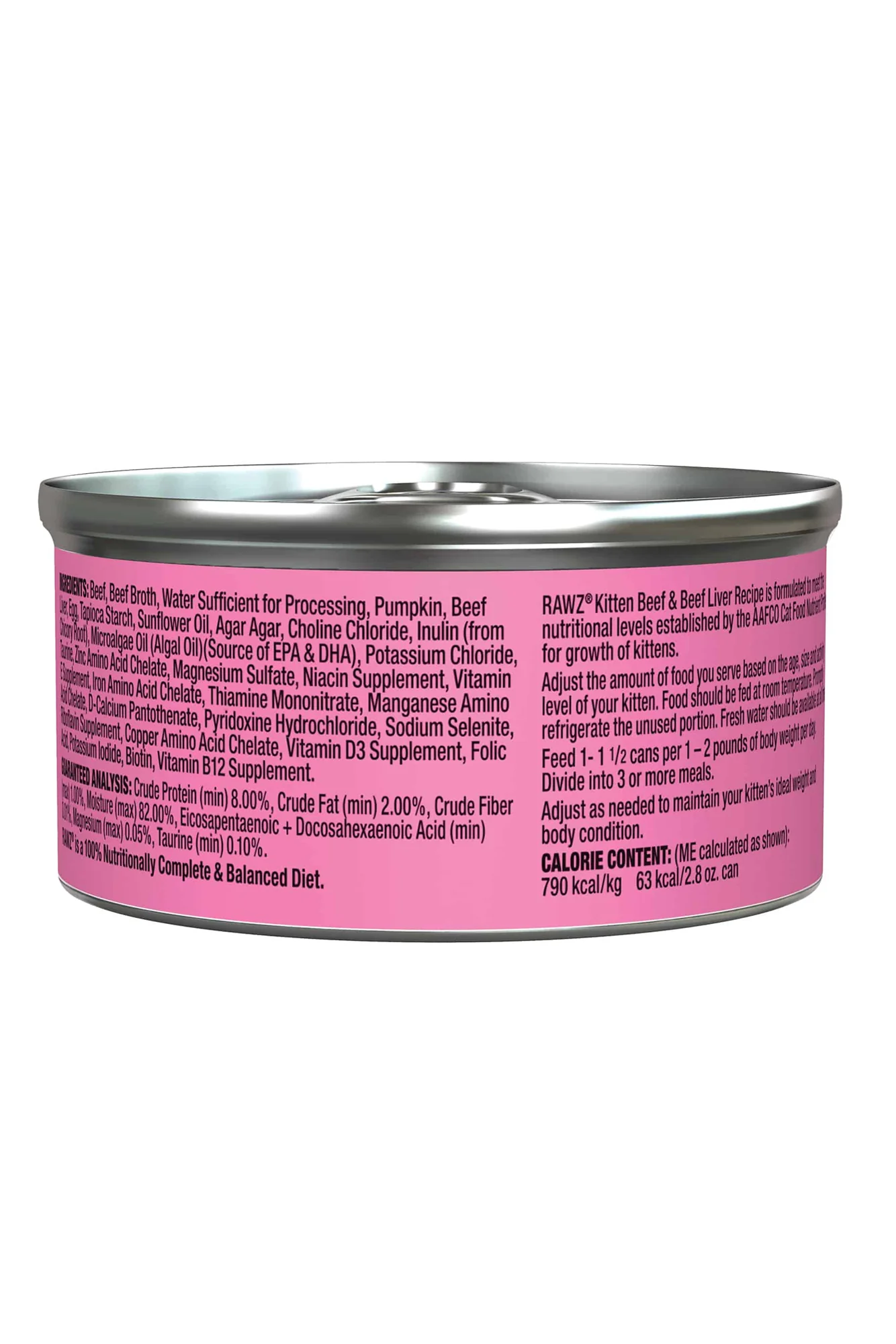 Rawz Beef and Beef Liver Pate Wet Kitten Food - Image 2
