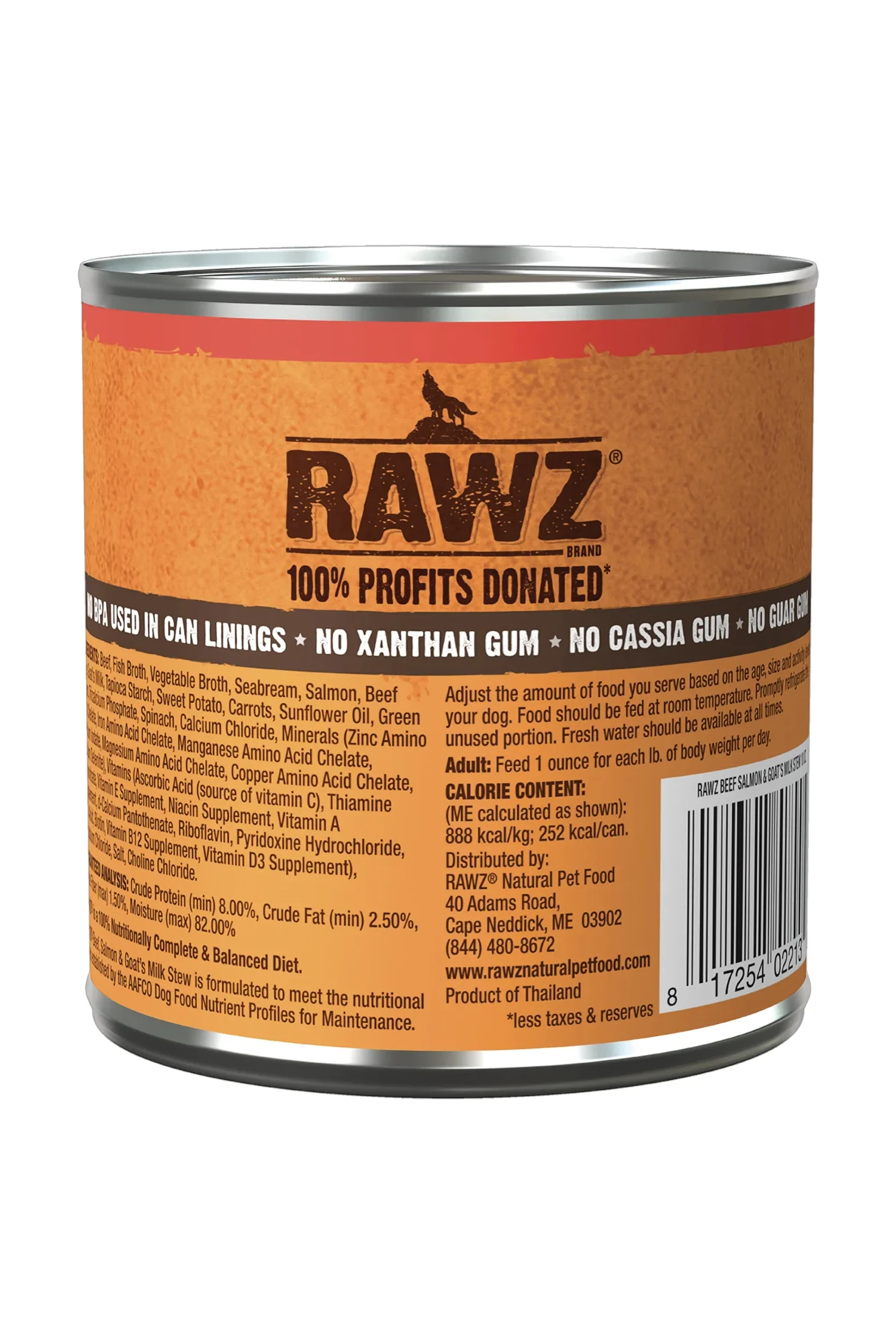 Rawz Beef, Salmon, and Goat Milk Stew Wet Dog Food - Image 2