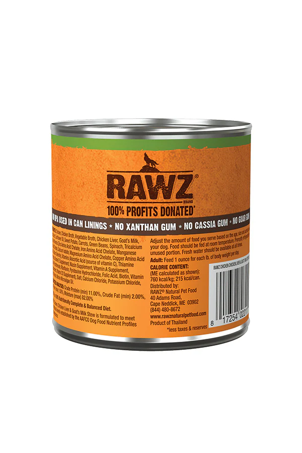 Rawz Chicken, Chicken Liver, and Goat Milk Stew Wet Dog Food - Image 2