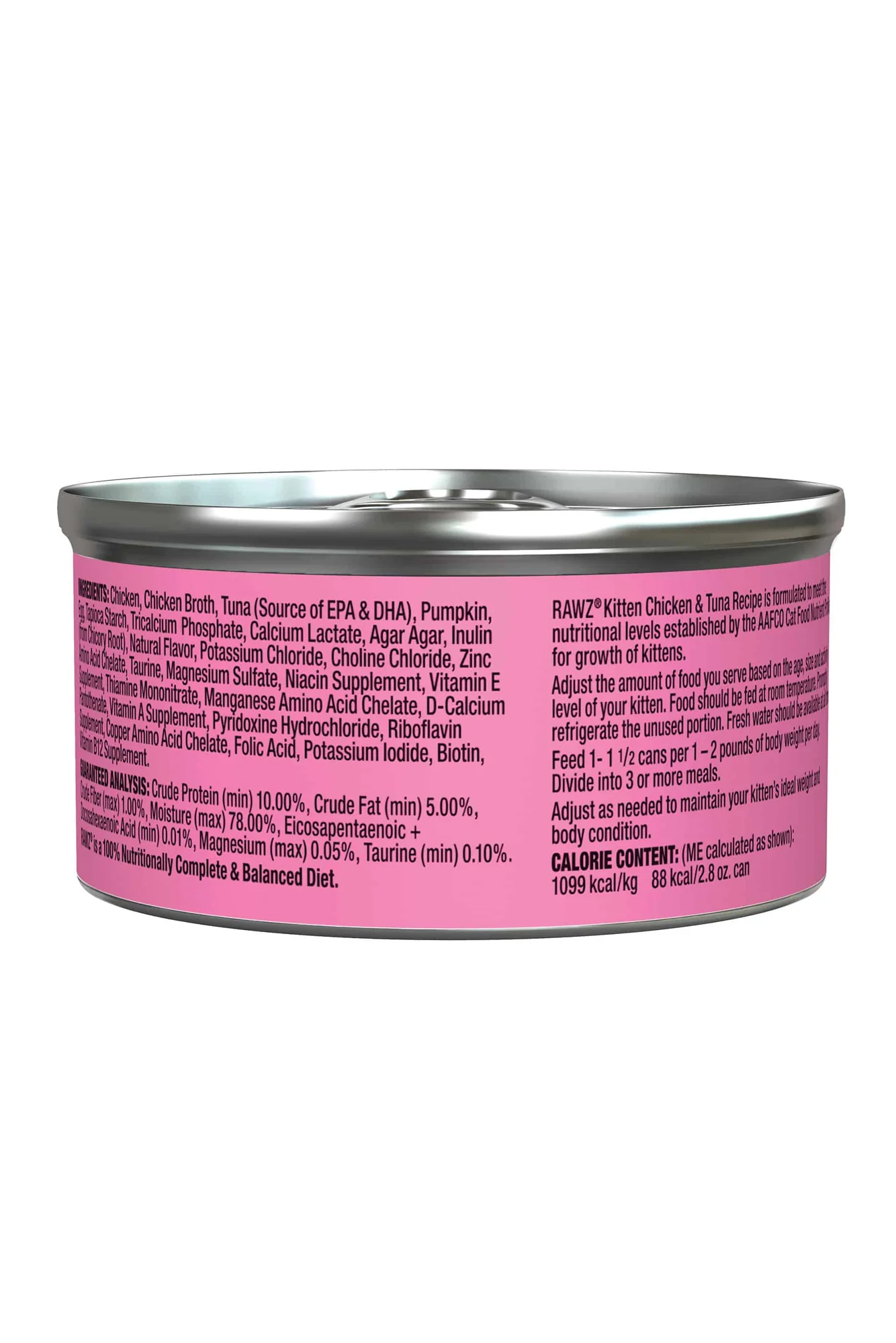 Rawz Chicken and Tuna Pate Wet Kitten Food - Image 2