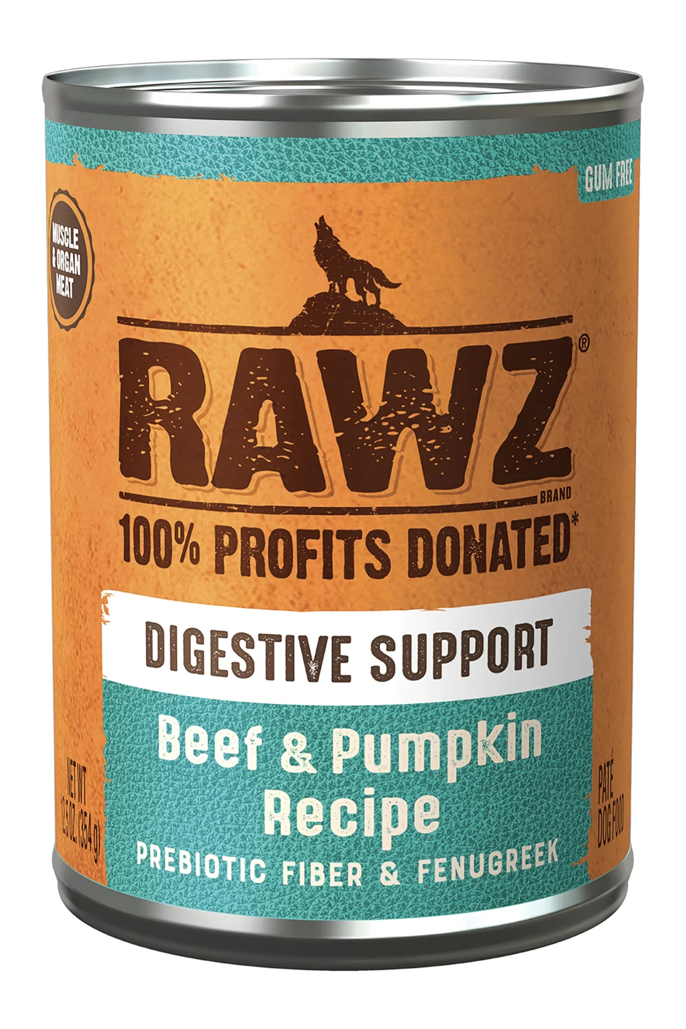 Rawz Digestive Beef and Pumpkin Pate Wet Dog Food