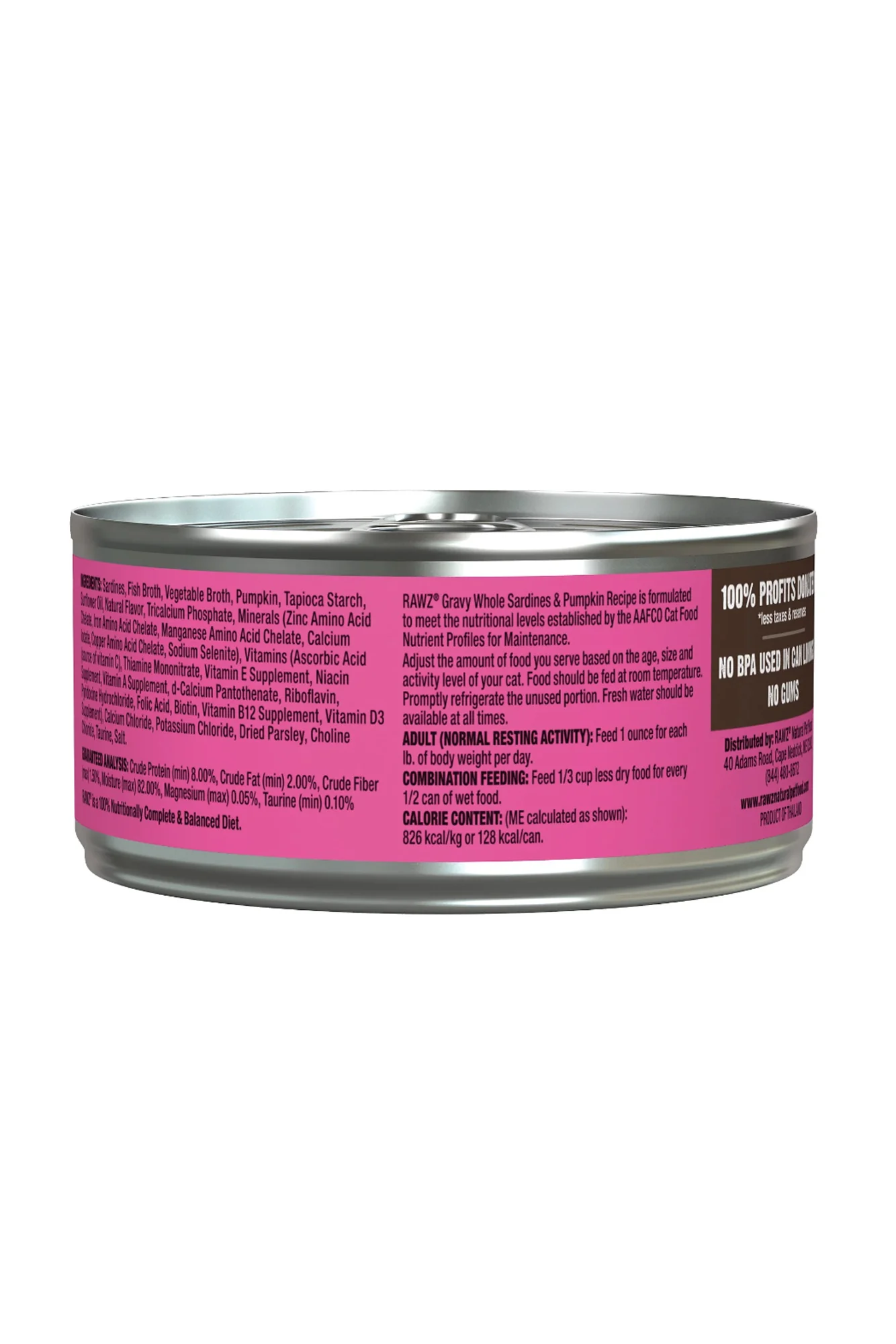 Rawz Gravy Sardines and Pumpkin Minced Wet Cat Food - Image 2