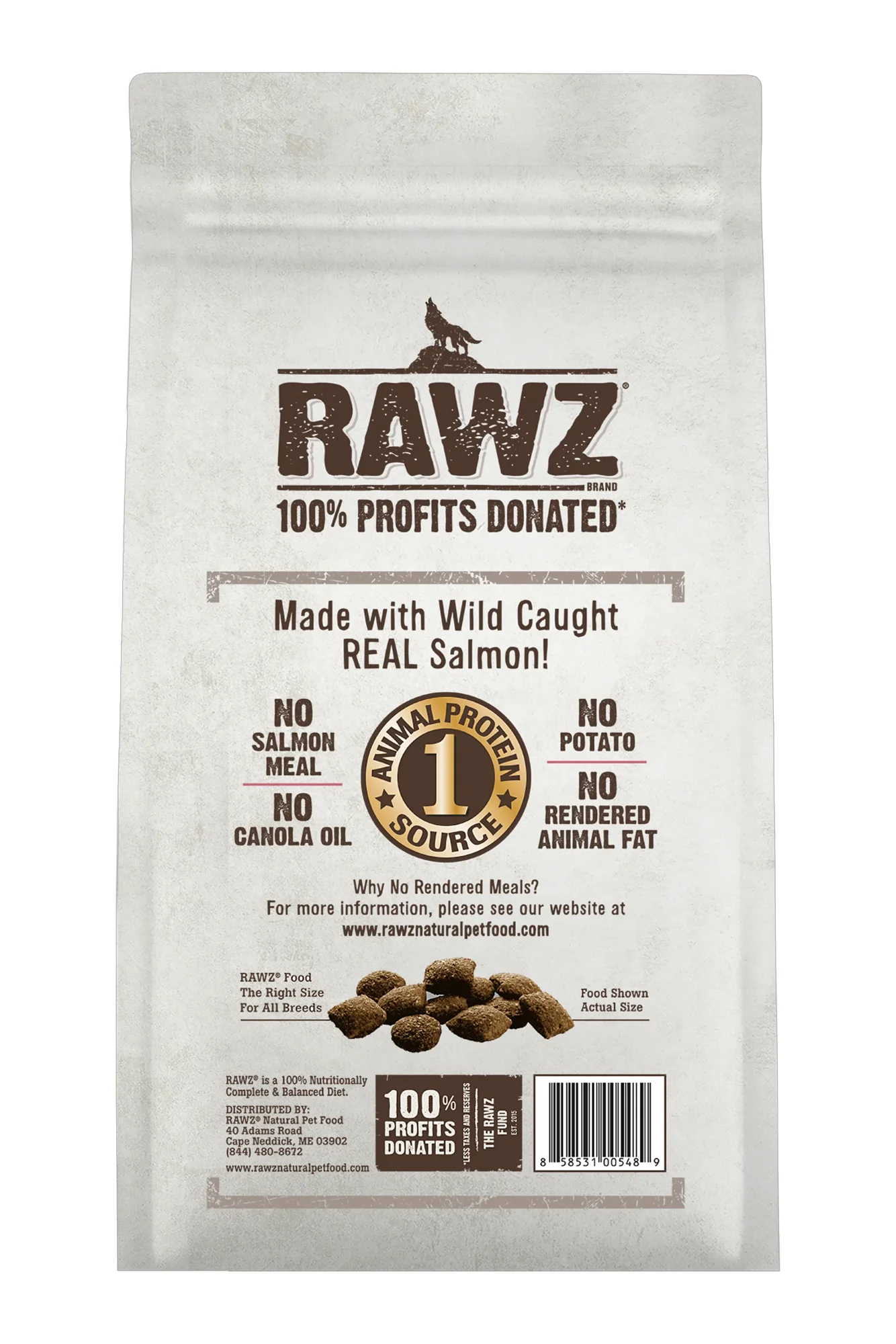 Rawz Limited Wild-Caught Salmon Dry Dog Food - Image 2