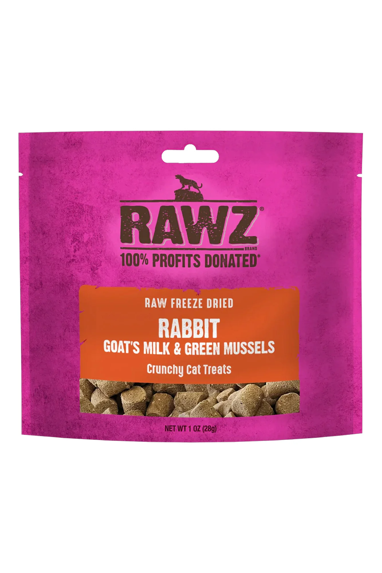Rawz Rabbit and Goat's Milk Freeze-Dried Cat Treats