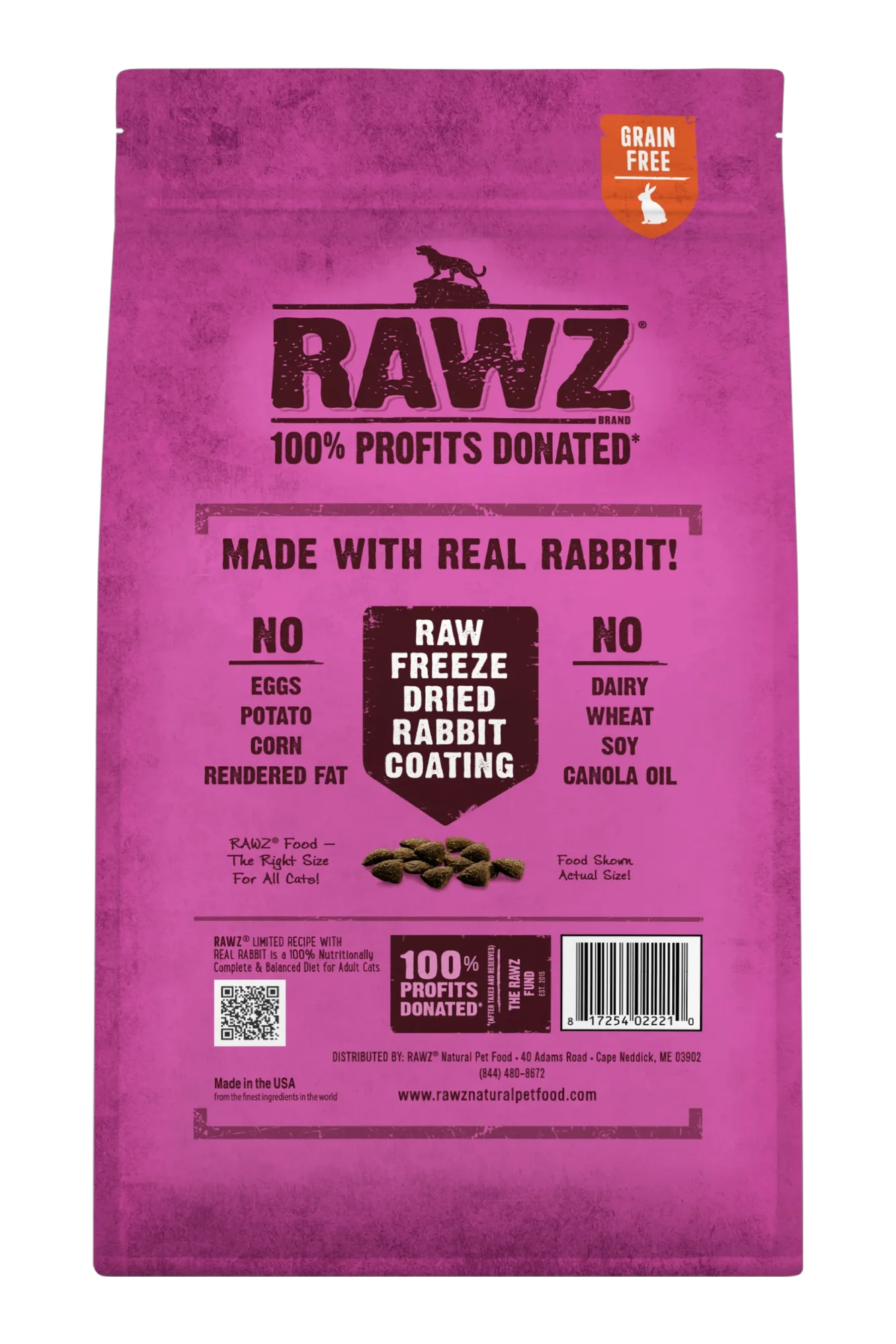 Rawz Rabbit Dry Cat Food - Image 2