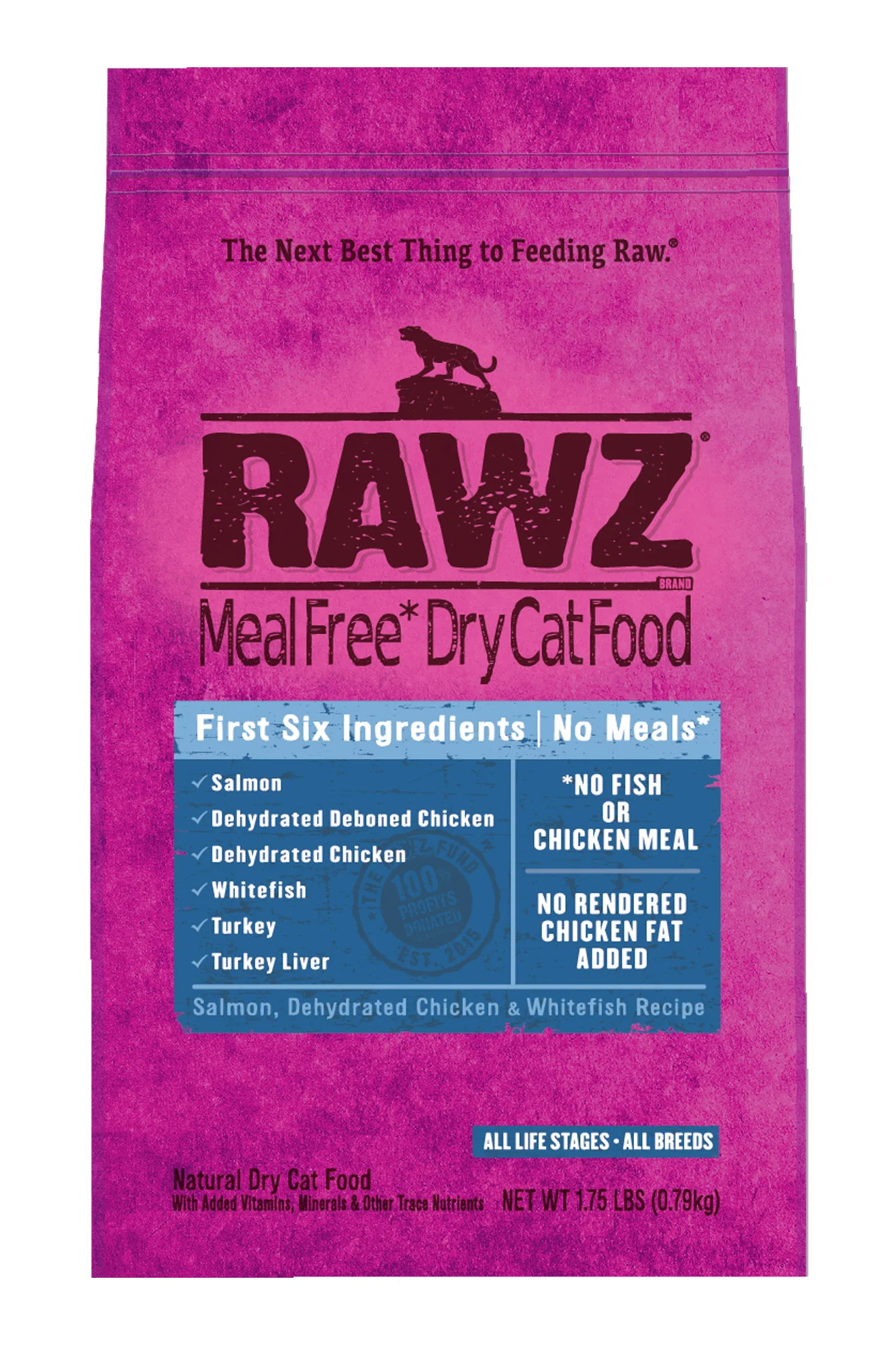 Rawz Salmon, Chicken, and Whitefish Dry Cat Food - Image 3