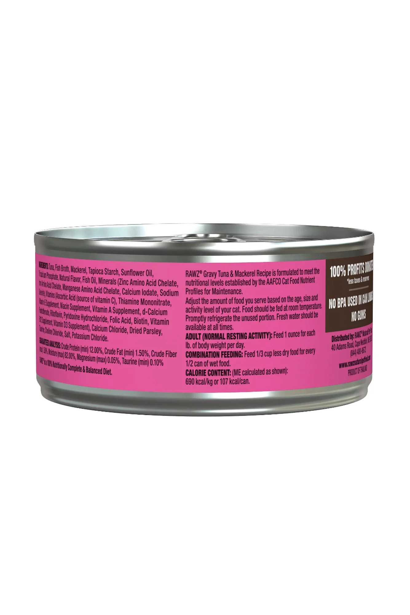 Rawz Gravy Tuna and Mackerel Minced Wet Cat Food - Image 2