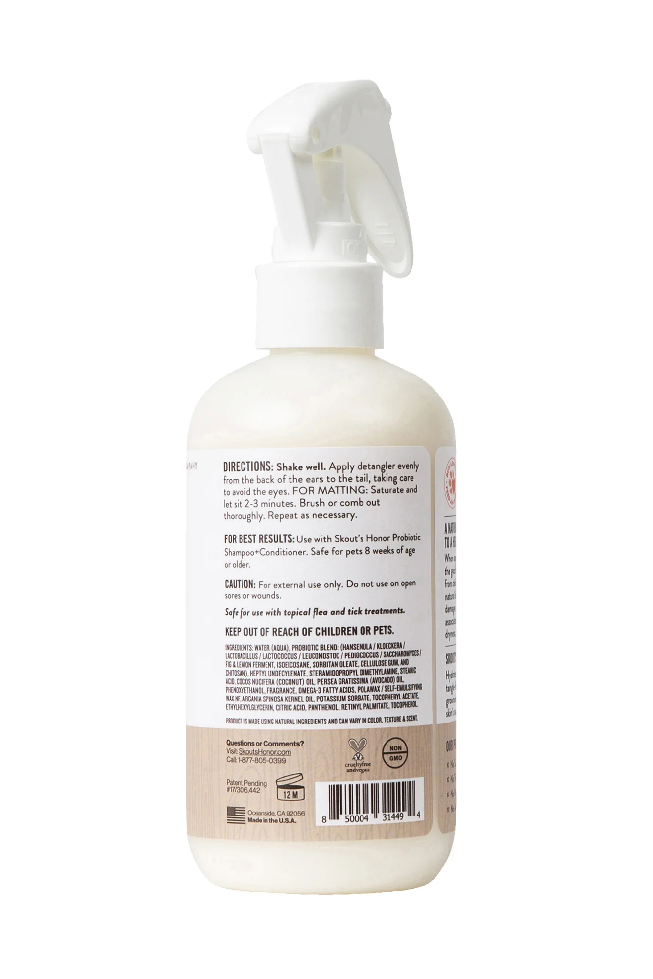 Skout's Honor Probiotic Dog of the Woods Detangler - Image 2
