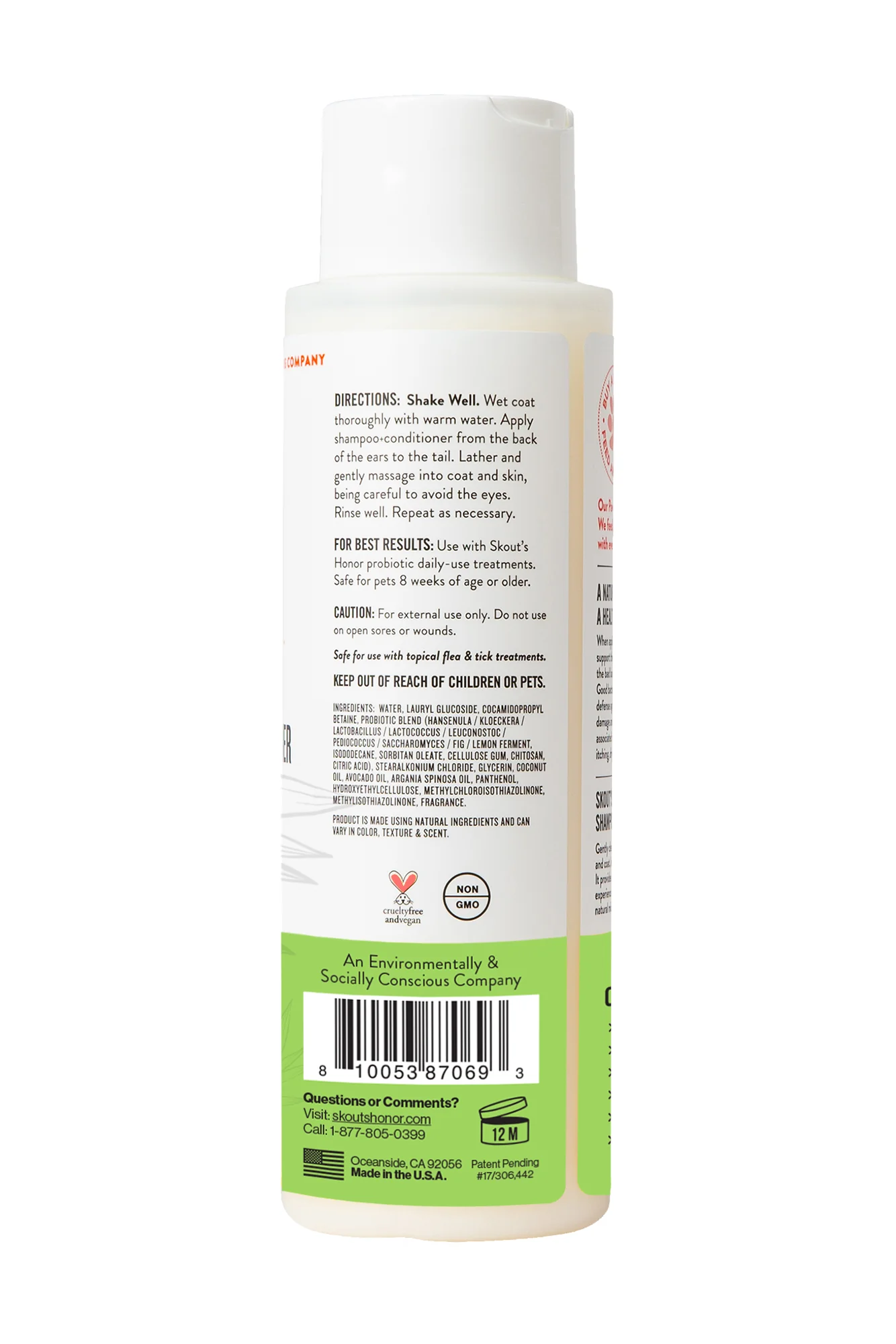 Skout's Honor Probiotic Sunkissed Coconut Shampoo + Conditioner - Image 3