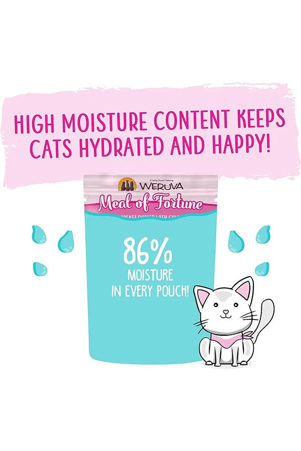Weruva Slide N' Serve Pate Meal of Fortune Puree Wet Cat Food Pouch - Image 2