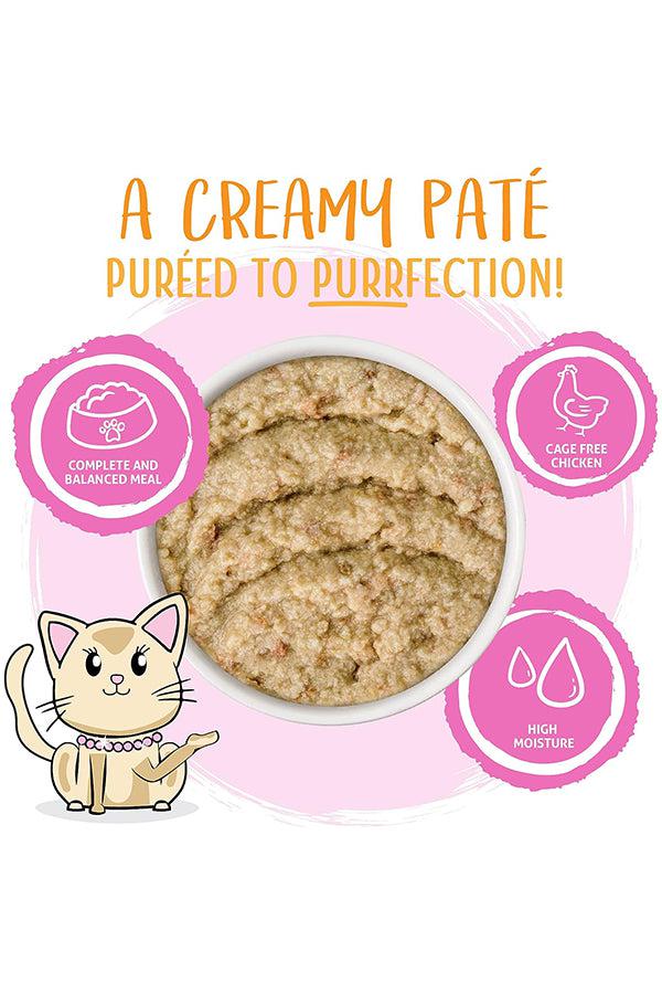 Weruva Slide N' Serve Pate Meal of Fortune Puree Wet Cat Food Pouch - Image 3