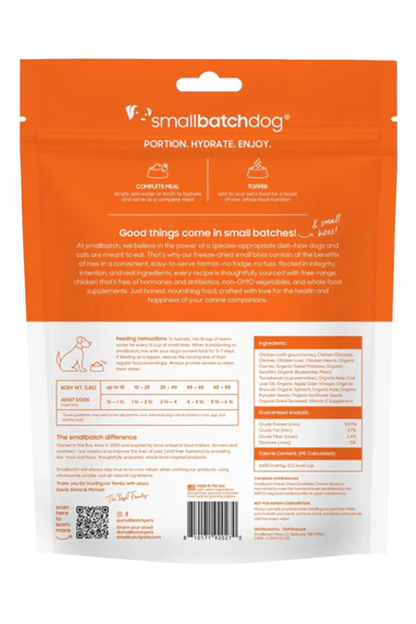 Small Batch Chicken Small Bites Freeze-Dried Dog Food - Image 2
