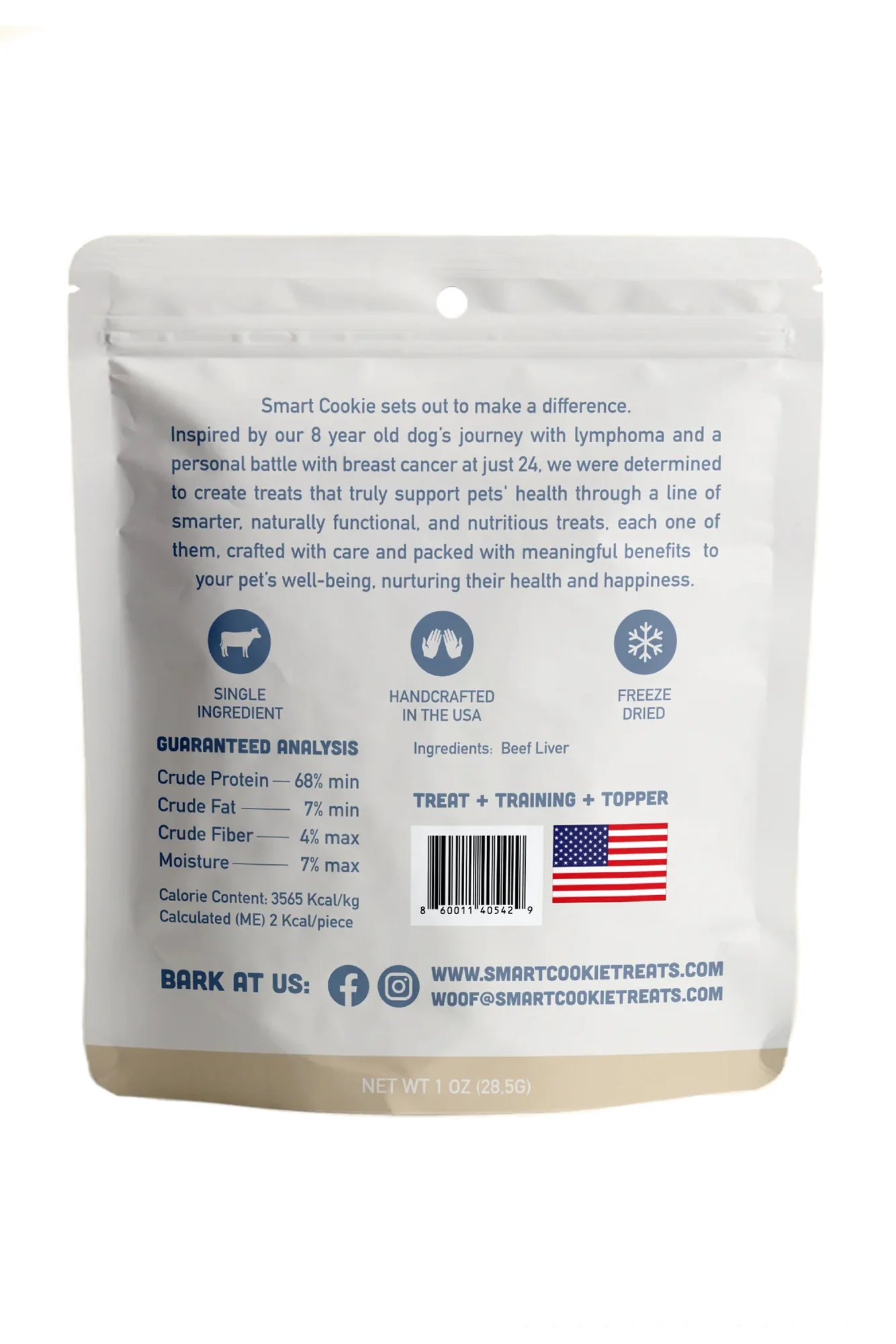 Smart Cookie Catisserie Freeze-Dried Beef Liver Bites Cat Treats - Image 2