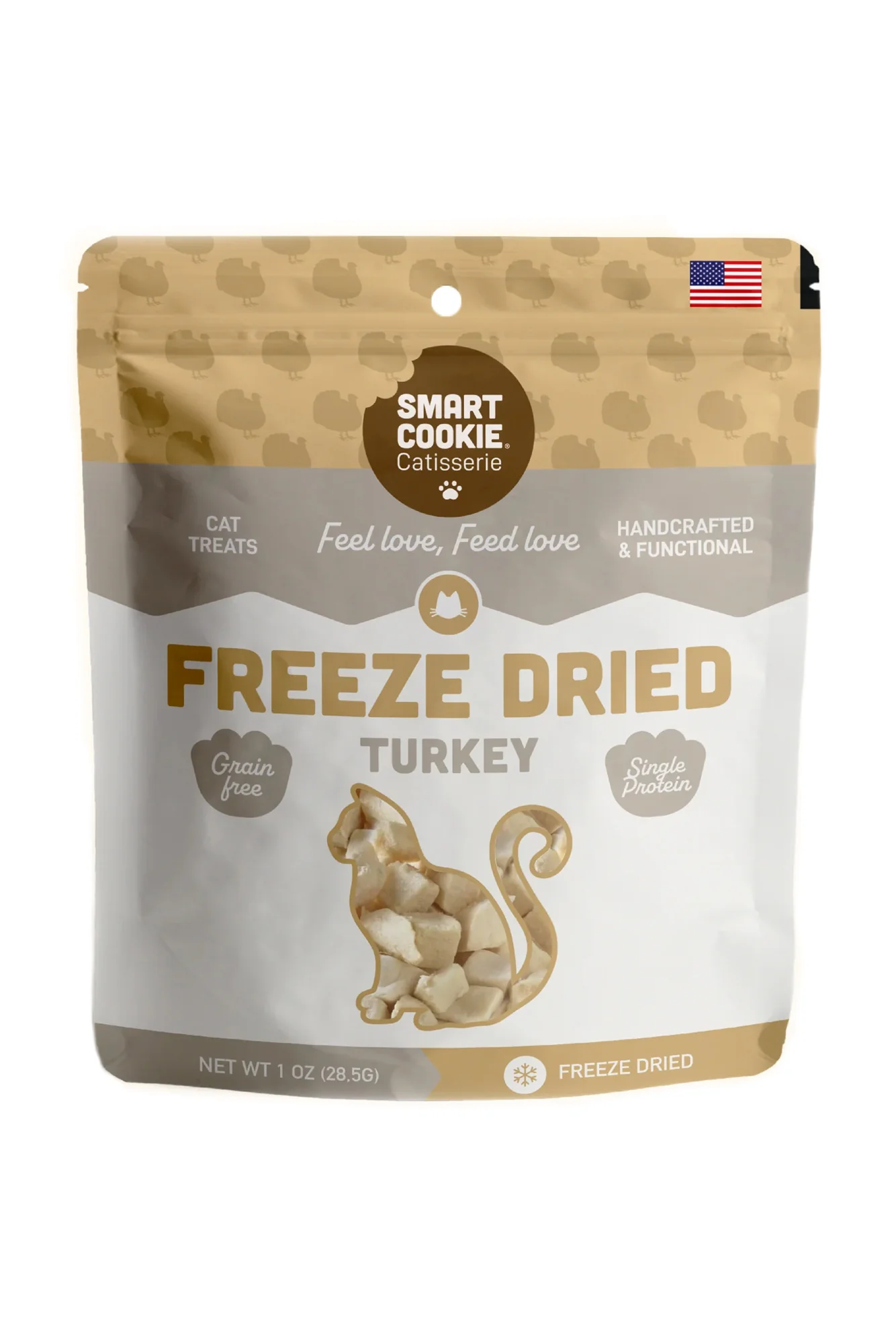 Smart Cookie Catisserie Freeze-Dried Turkey Bites Cat Treats