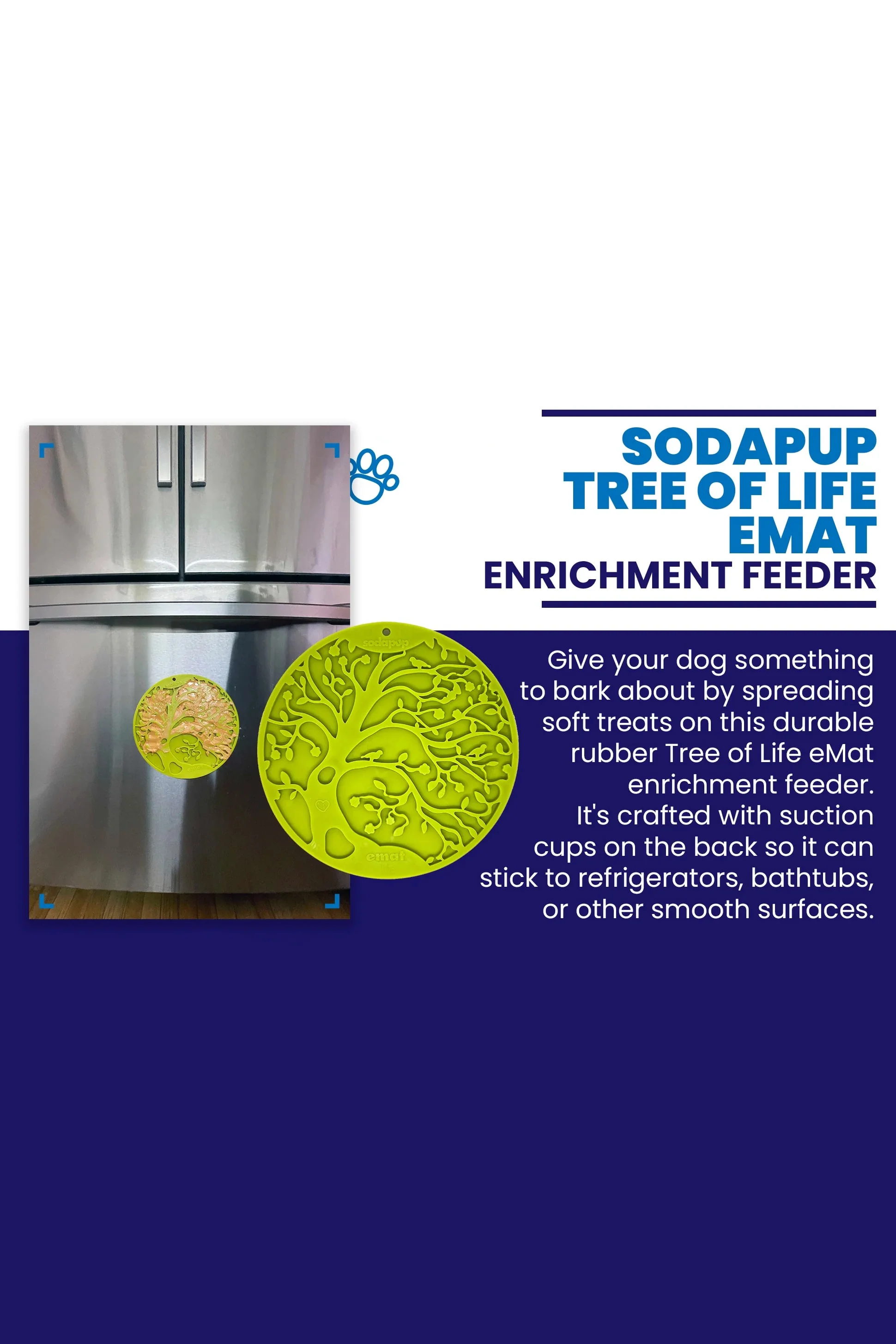 SodaPup Green Tree of Life Lickmat with Suction Cups - Image 3