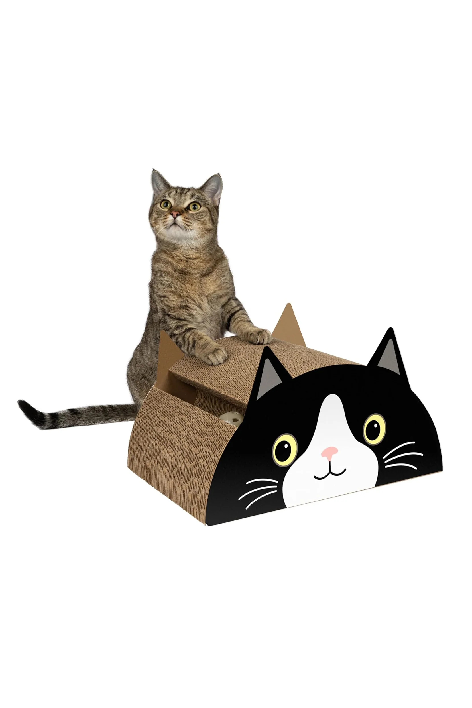 Sportpet Kitty City Tuxedo Cat Face Scratcher - Image 3