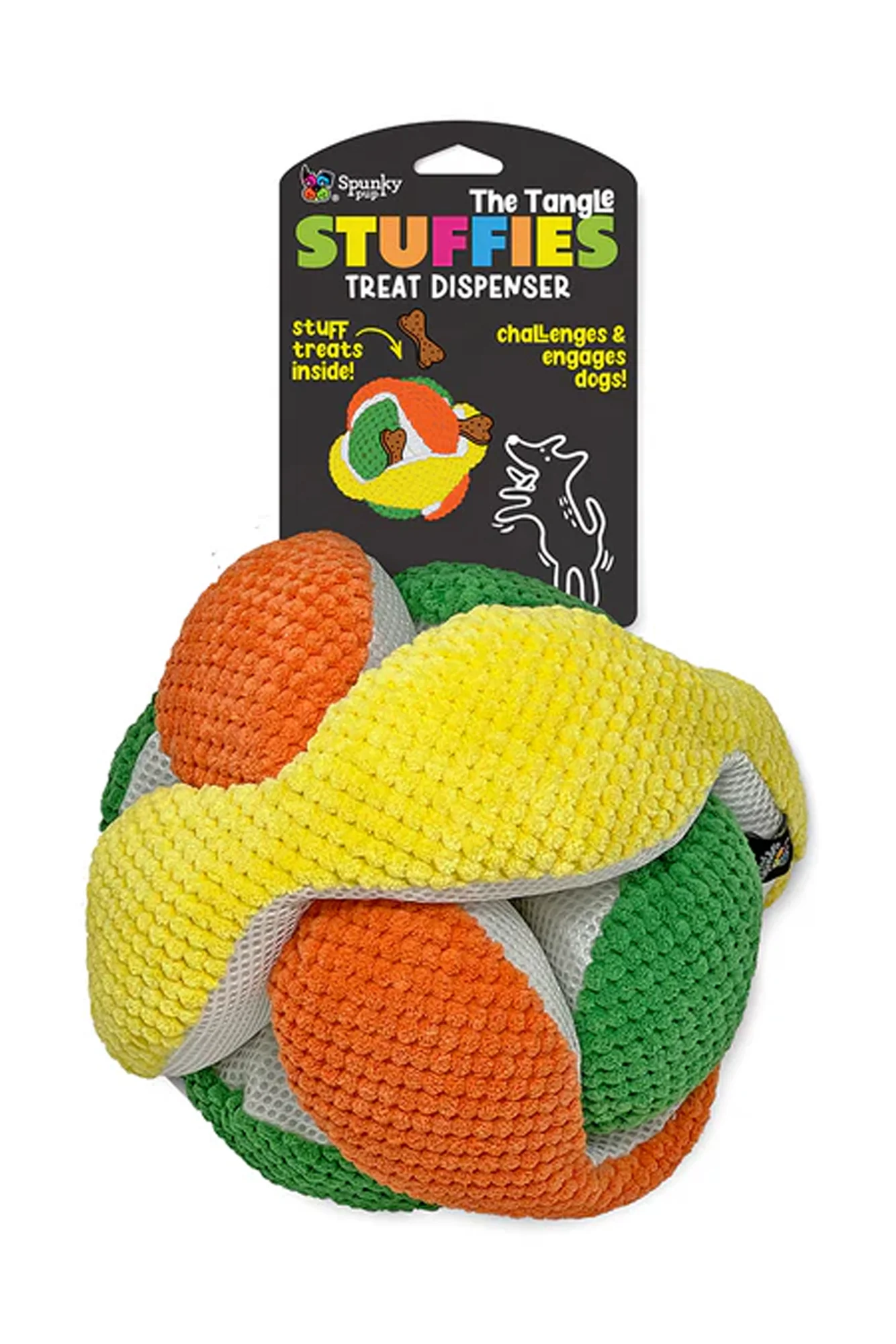 Spunky Pup Tangle Stuffies Treat Dispensing Plush Toy - Image 2