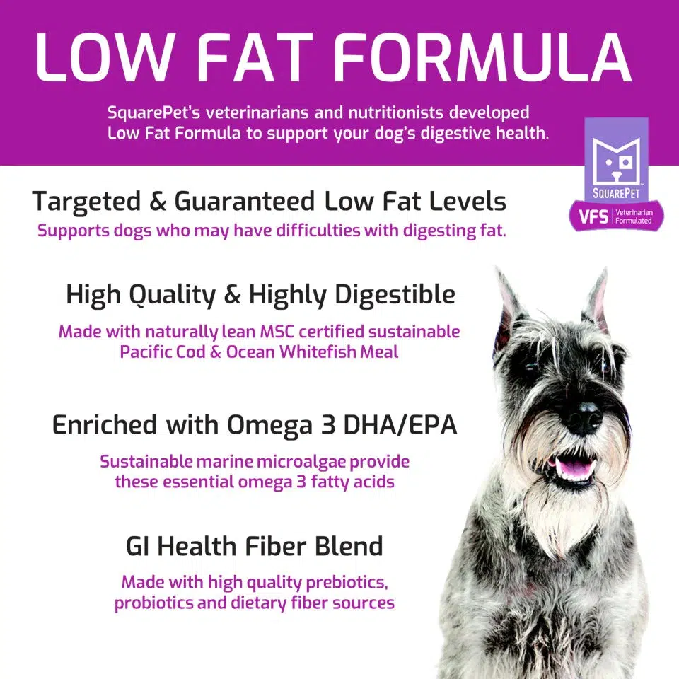 SquarePet VFS Gastrointestinal Low Fat Dry Dog Food - Image 2