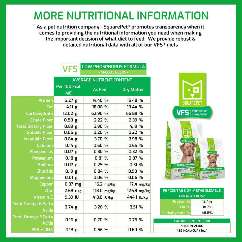 SquarePet VFS Low Phosphorus Dry Dog Food - Image 4