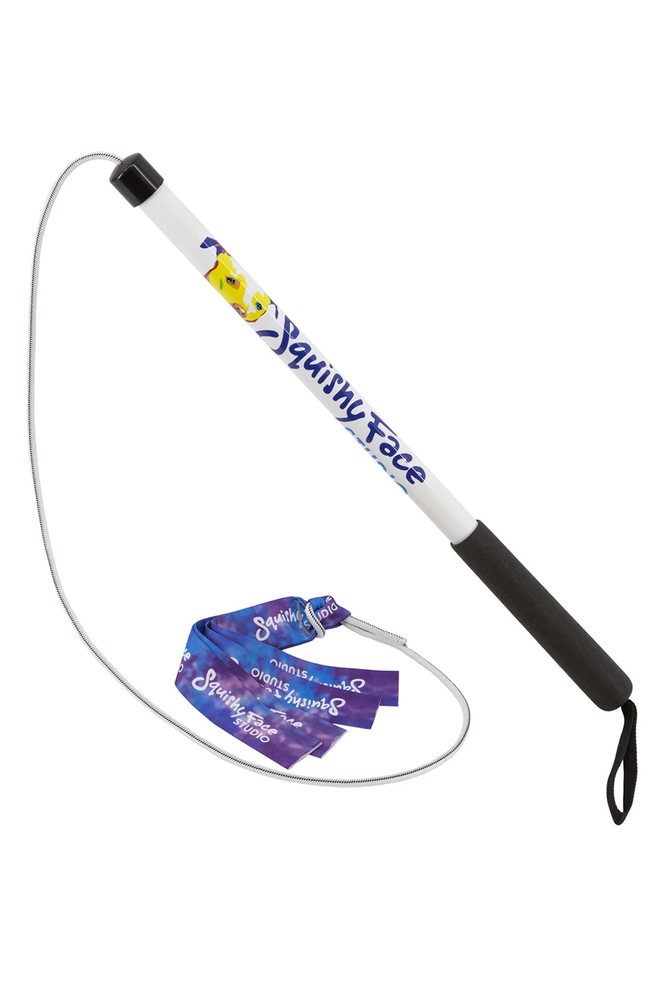 Squishy Face Blue and Purple Flirt Pole V2 with Squeaker - Image 2
