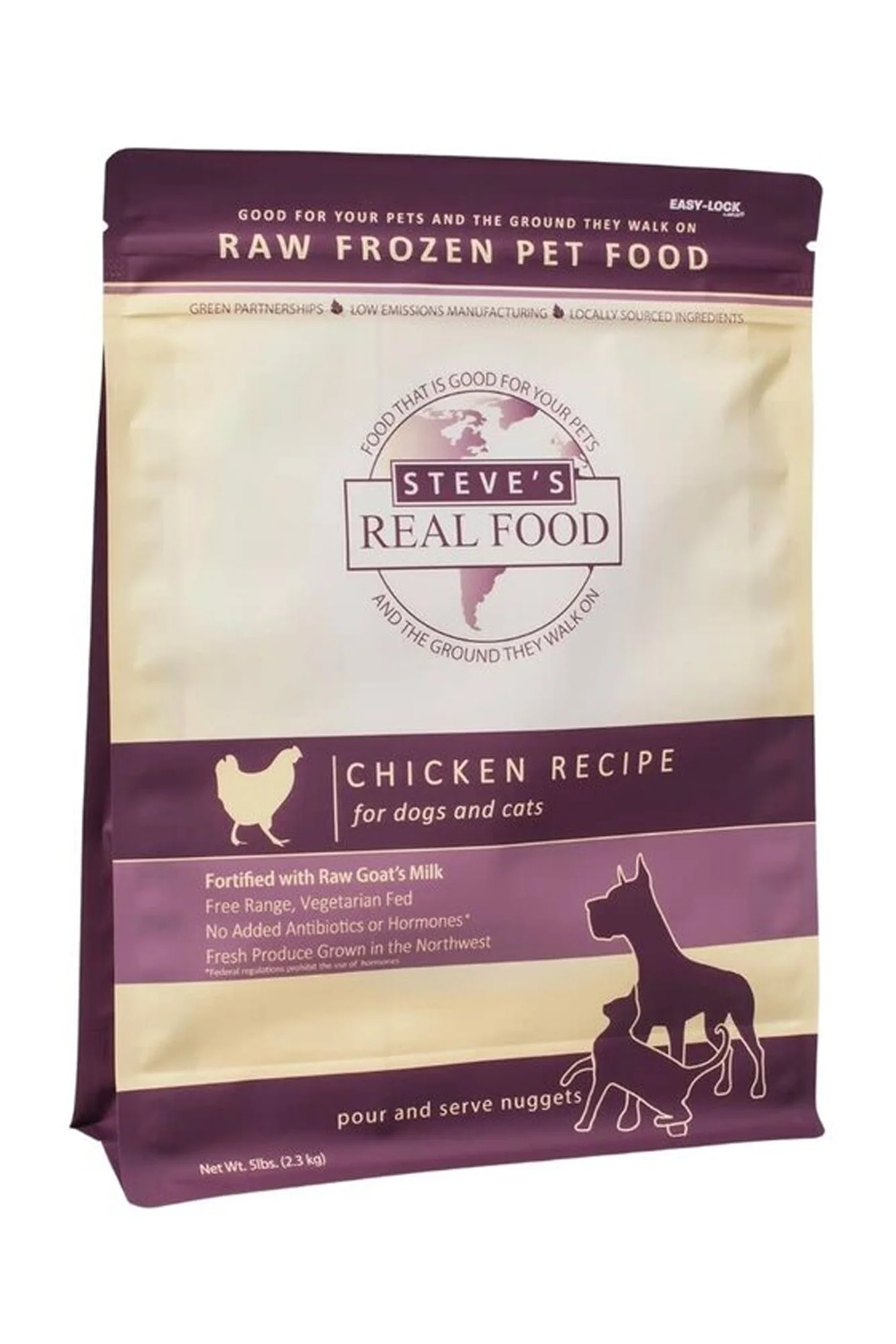 Steve's Real Food BARF Chicken Nuggets Frozen Raw Dog Food
