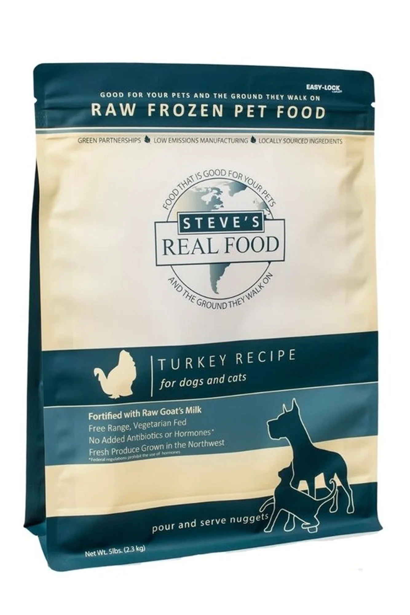 Steve's Real Food BARF Turkey Nuggets Frozen Raw Dog Food