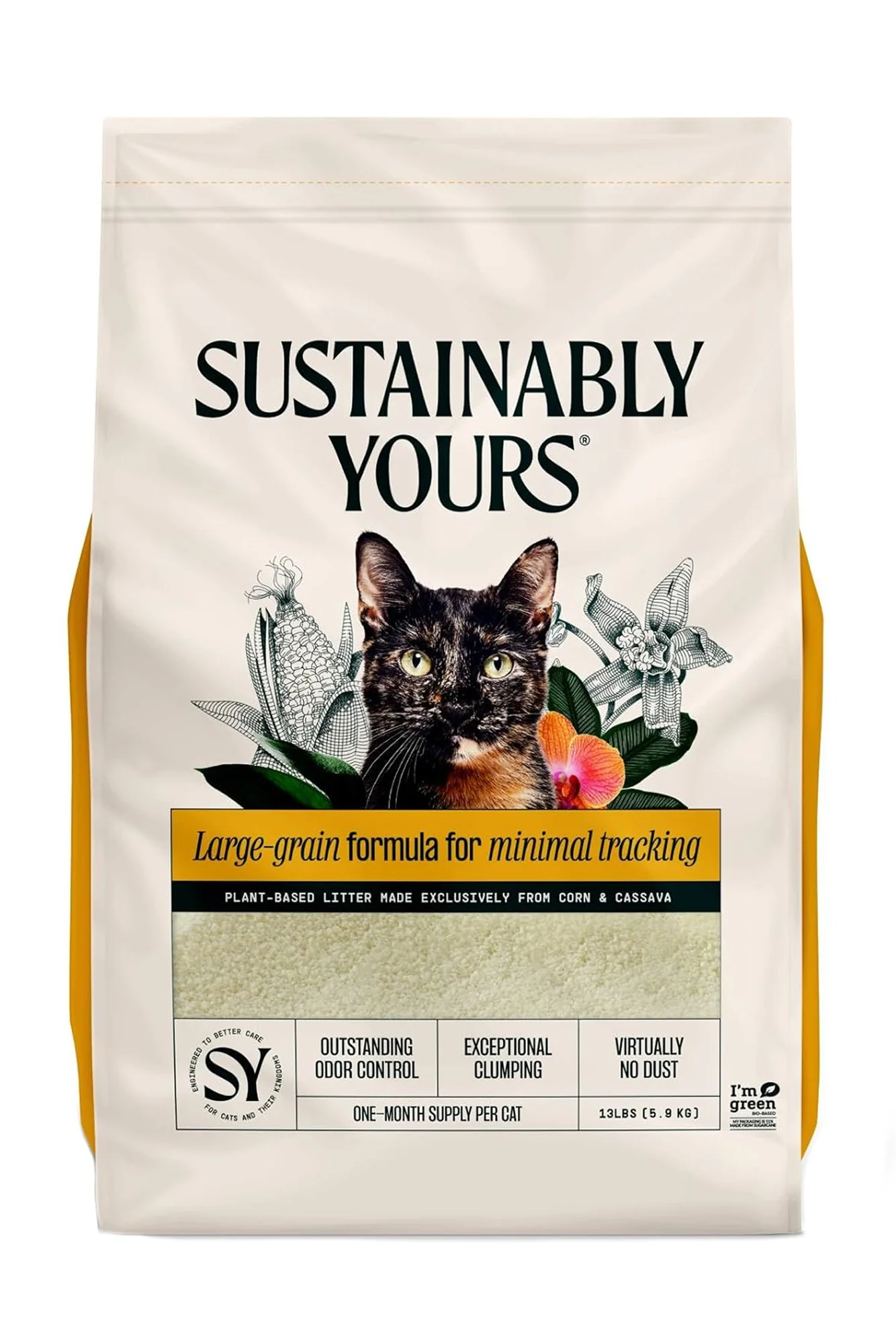 Sustainably Yours Multi-Cat Corn and Cassava Large Grain Litter