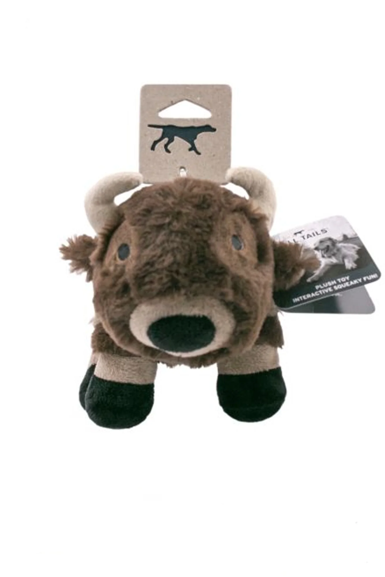 Tall Tails Buffalo Squeaker Plush Dog Toy - Image 3