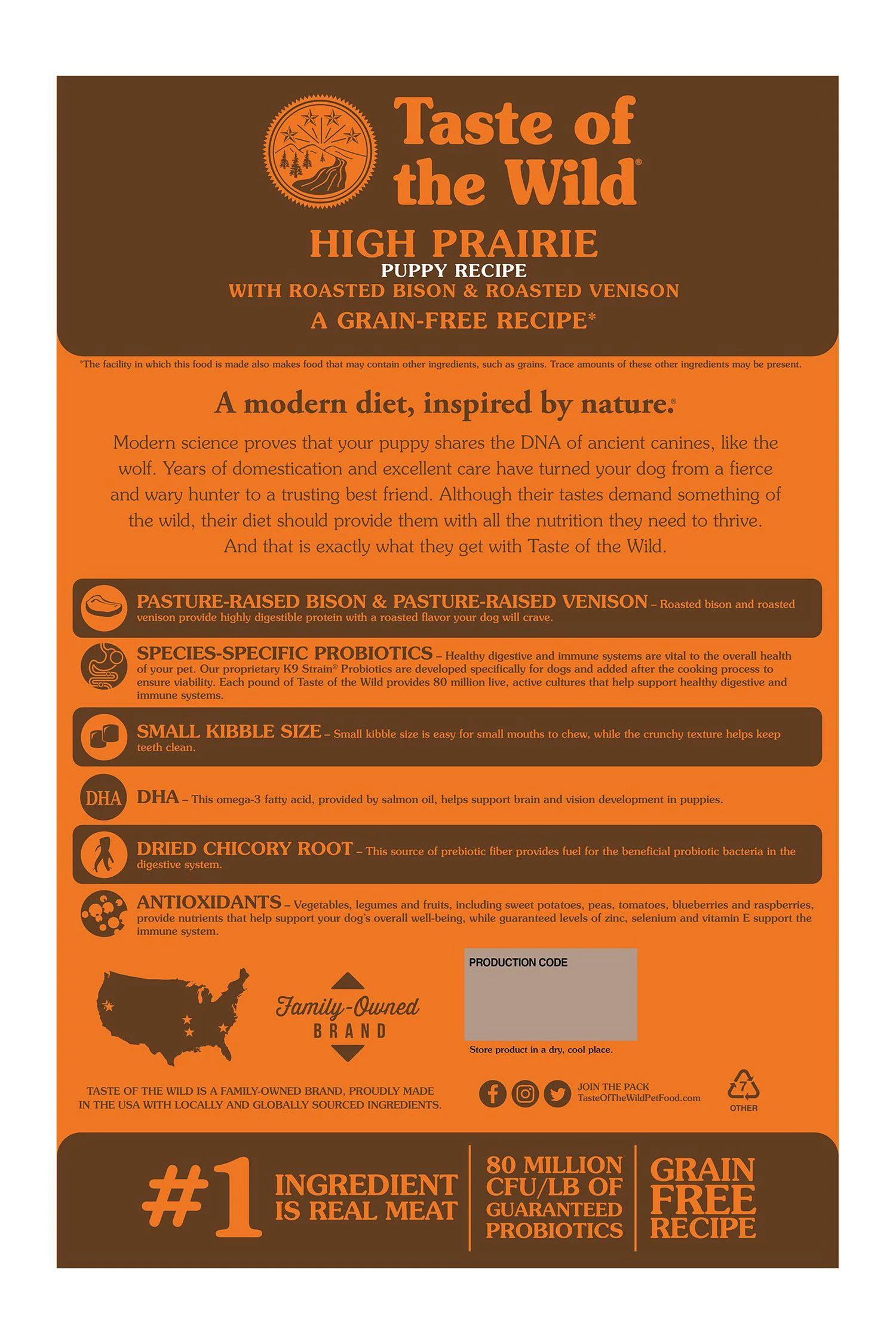Taste of the Wild High Prairie Puppy Dry Dog Food - Image 2