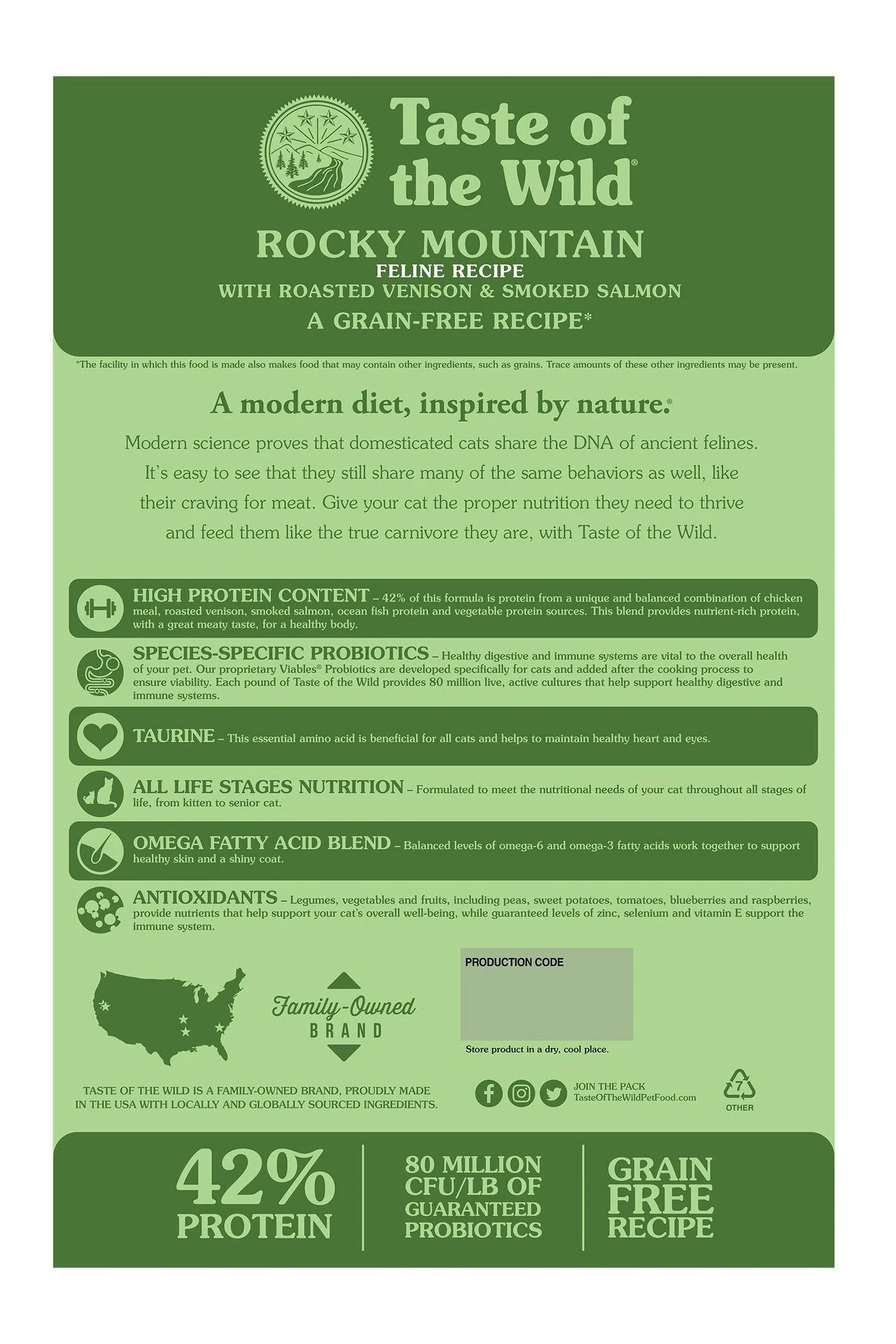 Taste of the Wild Rocky Mountain Dry Cat Food - Image 3