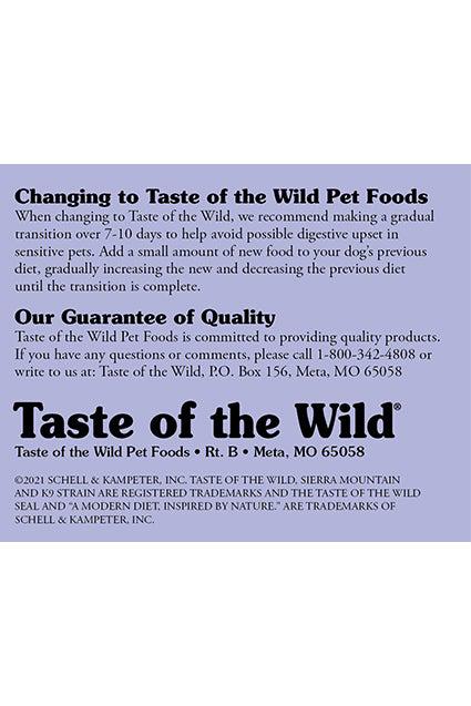 Taste of the Wild Sierra Mountain Dry Dog Food - Image 6