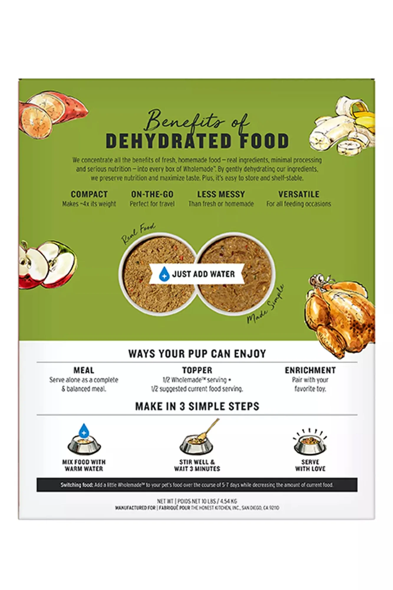The Honest Kitchen Wholemade Grain-Free Chicken Dehydrated Dog Food - Image 3