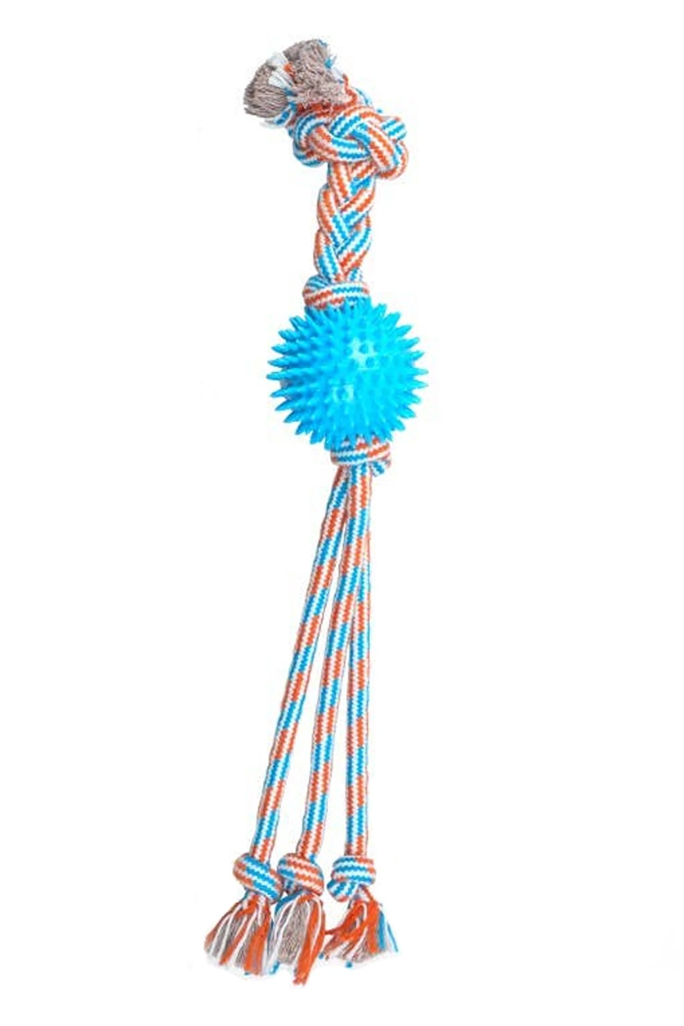 ThoozyPet Squid Tails Tug Rope Dog Toy with Spike Ball - Image 2