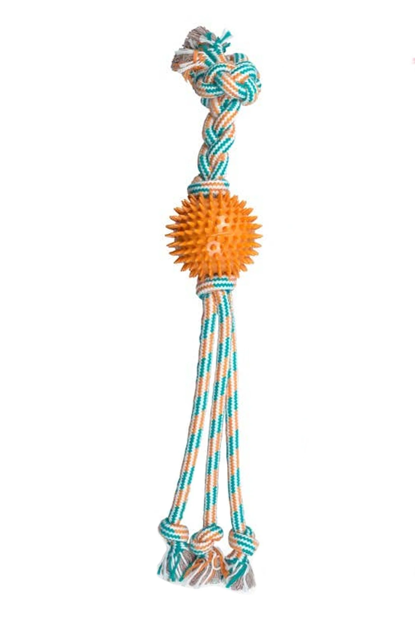 ThoozyPet Squid Tails Tug Rope Dog Toy with Spike Ball - Image 3