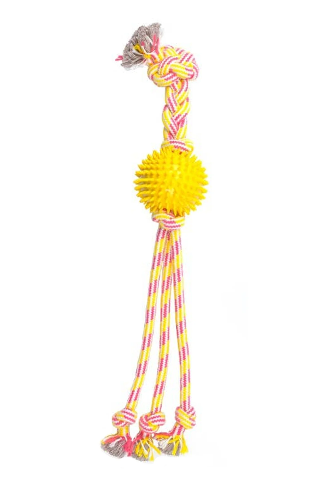 ThoozyPet Squid Tails Tug Rope Dog Toy with Spike Ball - Image 4