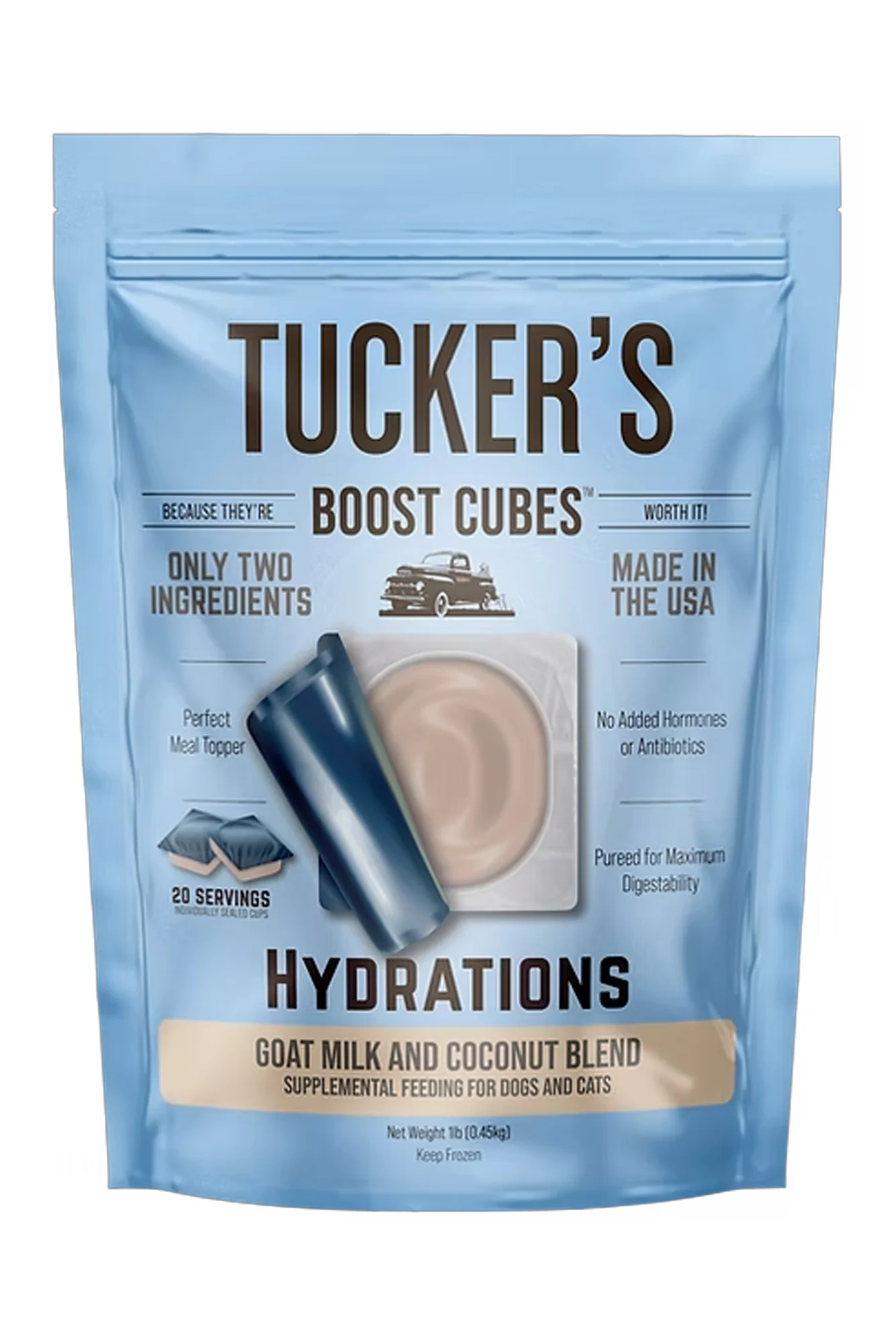 Tucker's Boost Cubes Hydration Goat Milk with Coconut Dog Topper