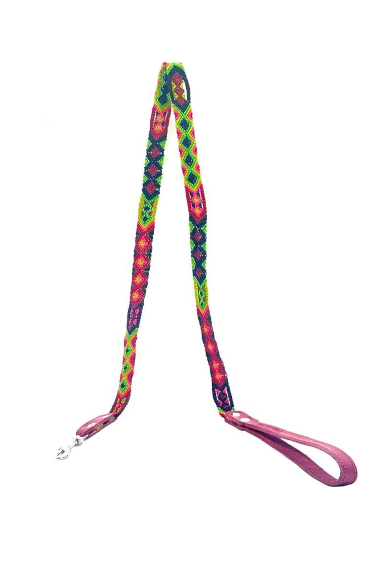 Tulum Handmade Cabos Pink Dog Leash