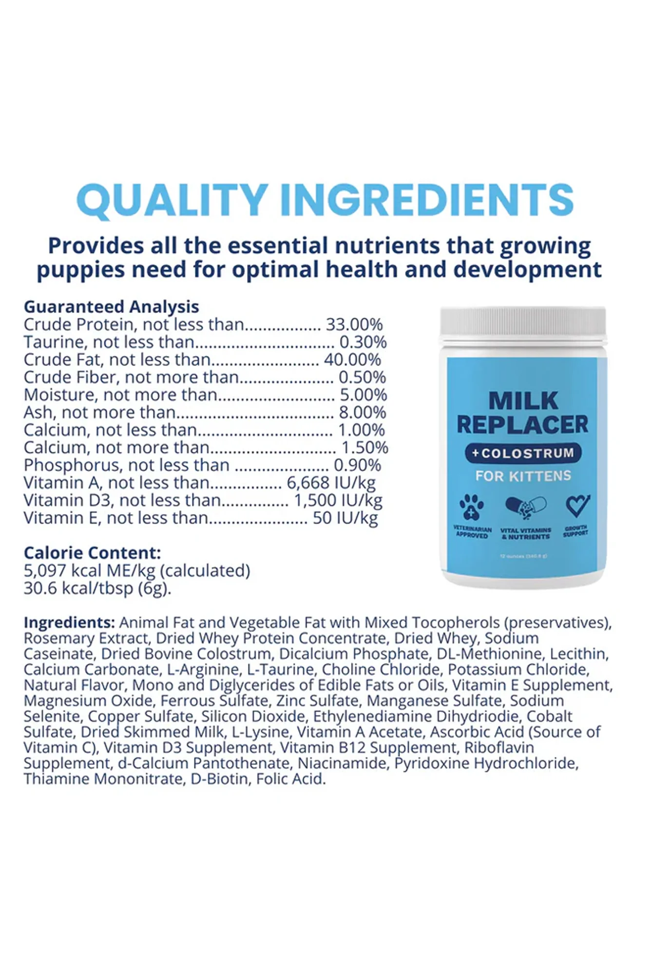 Under the Weather Bovine Milk Replacer + Colostrum for Kittens - Image 4