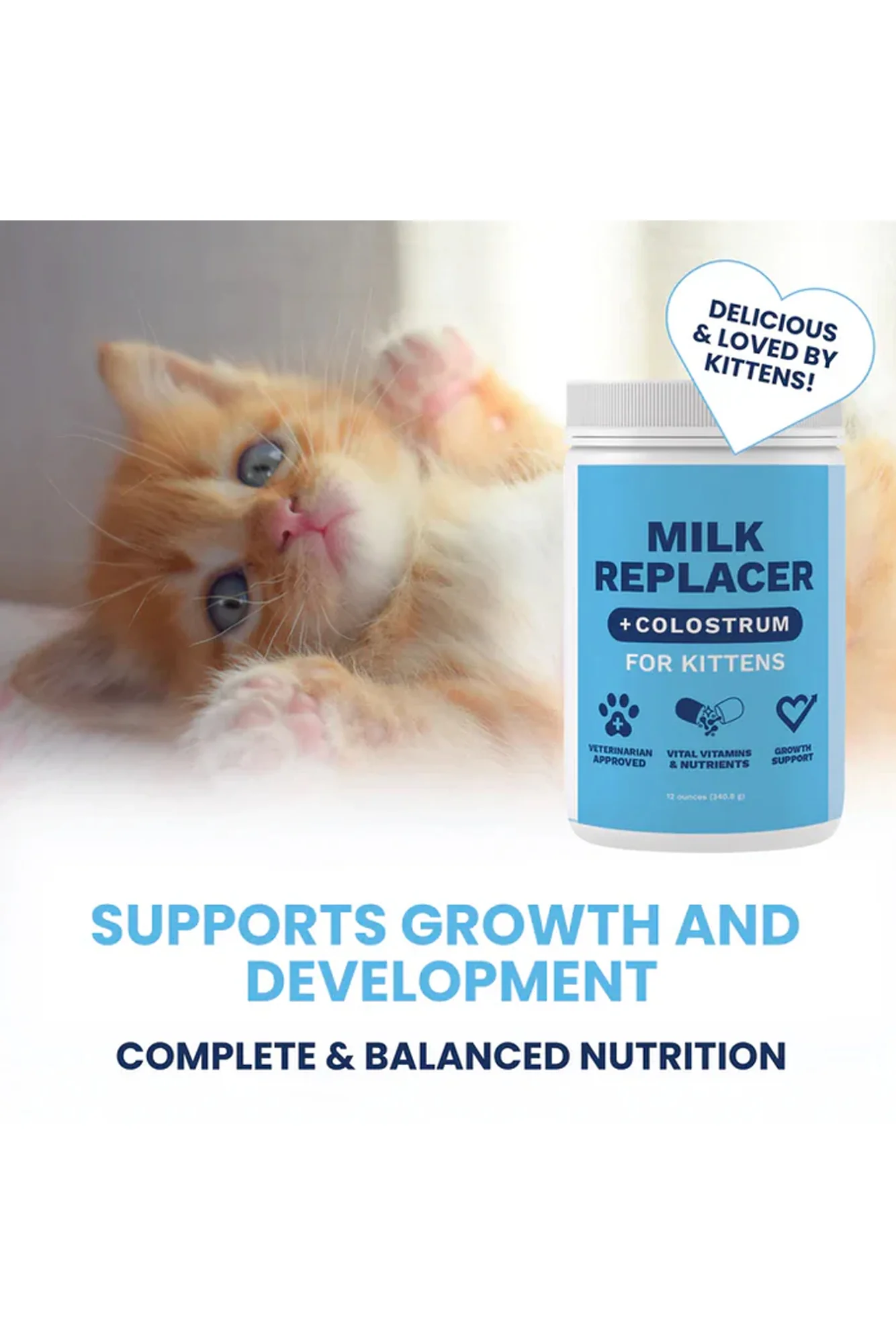 Under the Weather Bovine Milk Replacer + Colostrum for Kittens - Image 5
