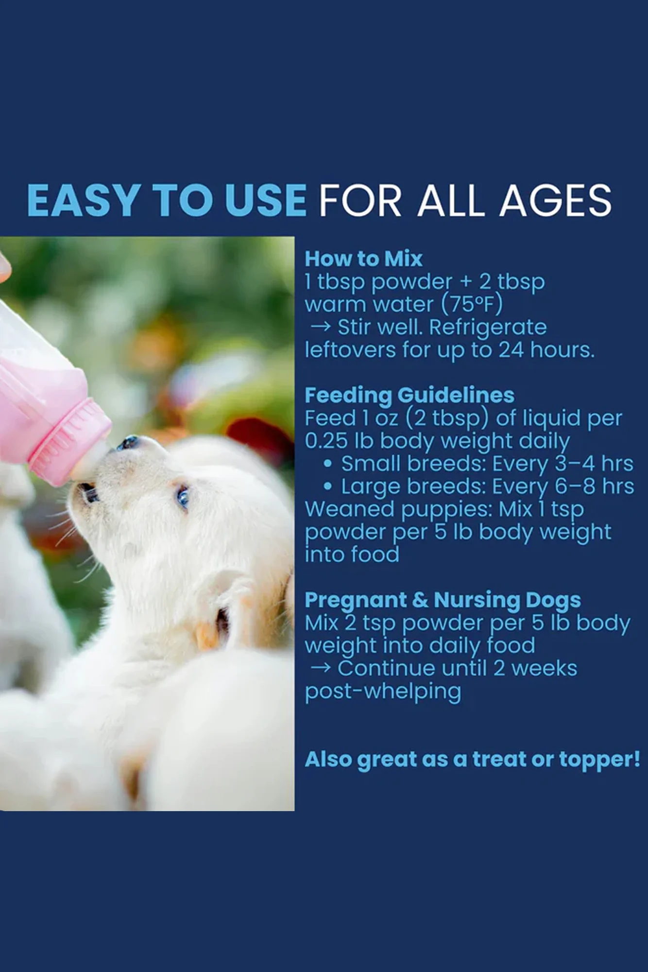 Under the Weather Bovine Milk Replacer + Colostrum for Puppies - Image 3