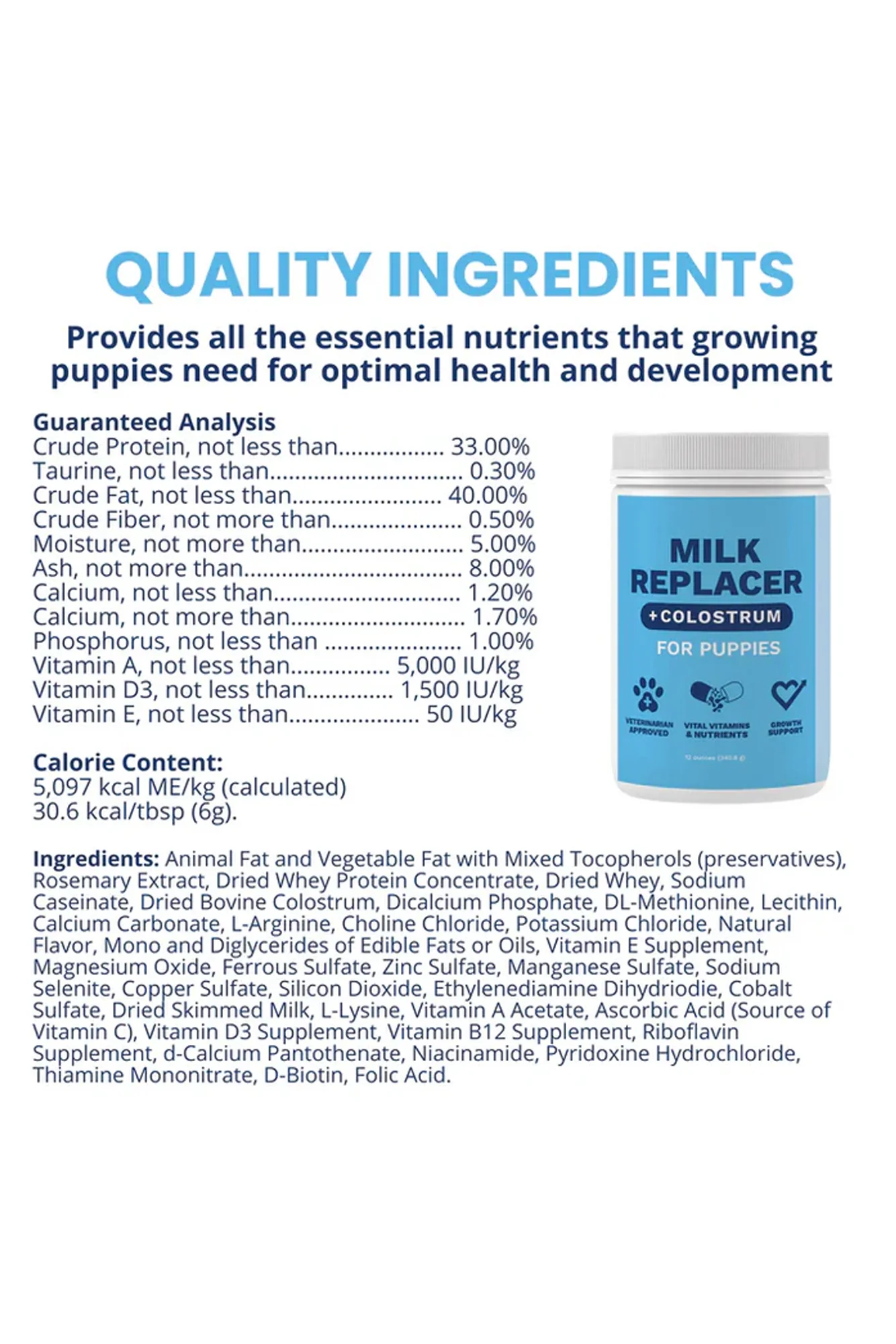 Under the Weather Bovine Milk Replacer + Colostrum for Puppies - Image 4
